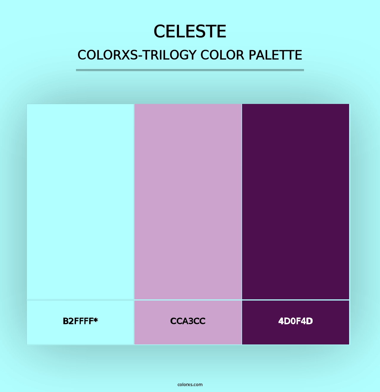 Celeste - Colorxs Trilogy Palette