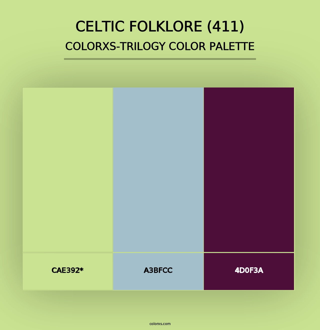 Celtic Folklore (411) - Colorxs Trilogy Palette