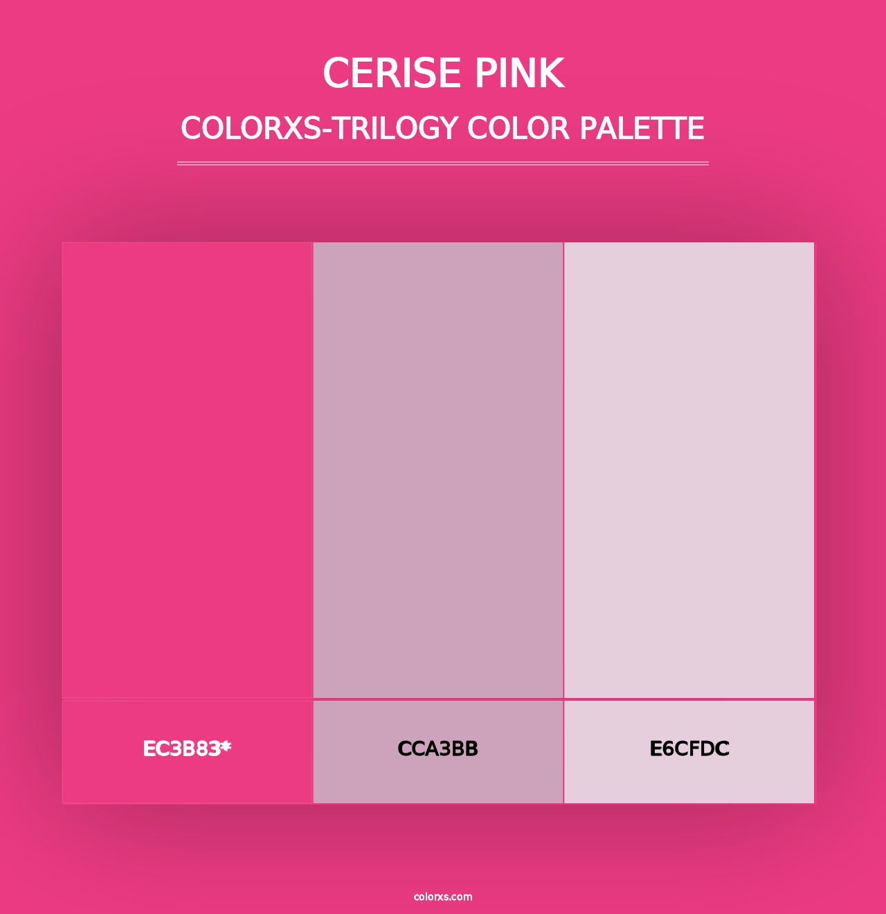 Cerise Pink - Colorxs Trilogy Palette