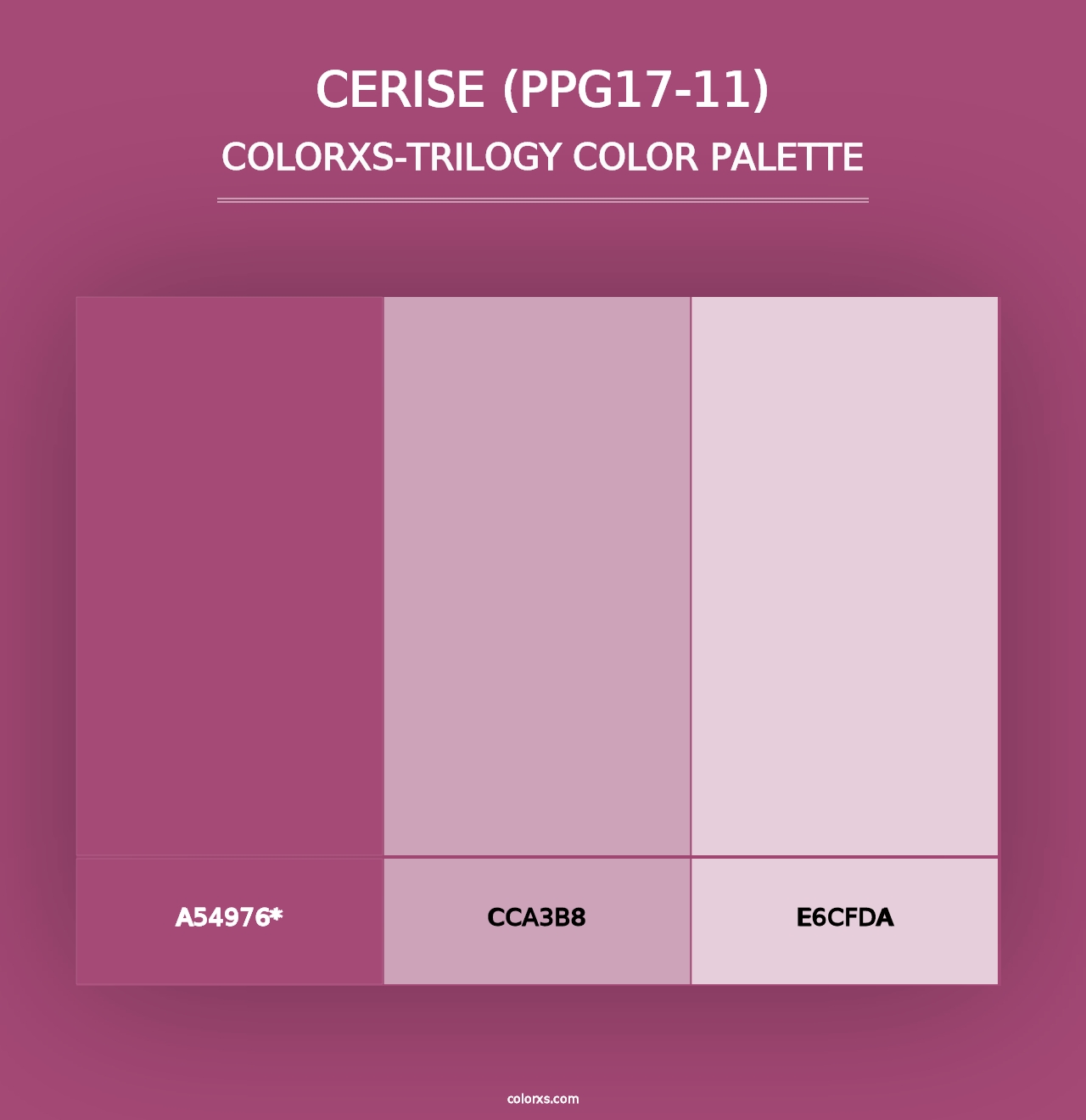 Cerise (PPG17-11) - Colorxs Trilogy Palette