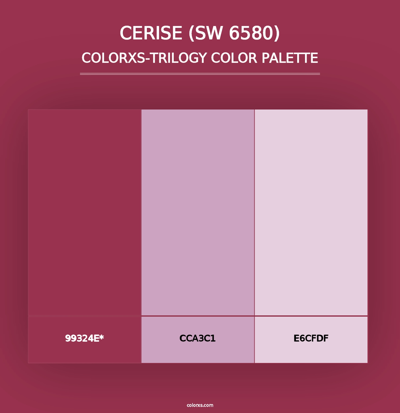 Cerise (SW 6580) - Colorxs Trilogy Palette