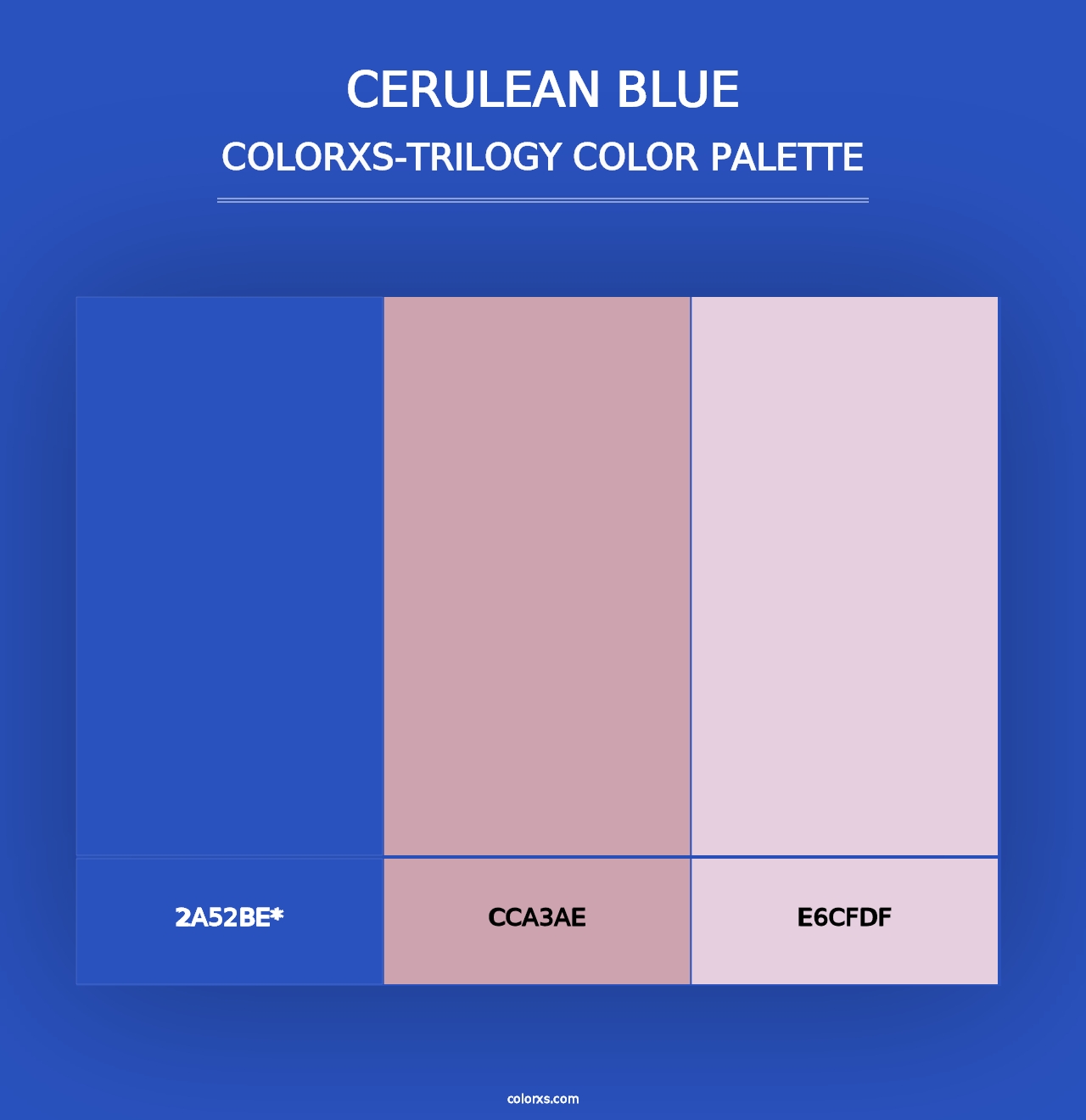 Cerulean blue - Colorxs Trilogy Palette