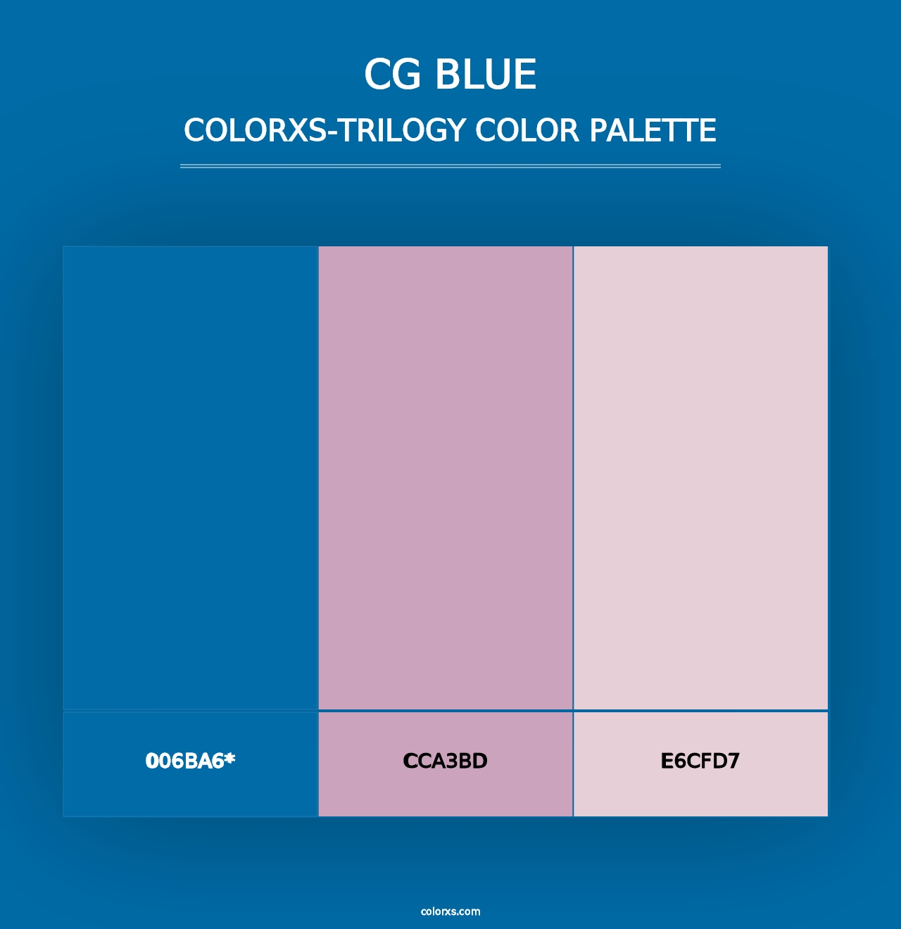 CG Blue - Colorxs Trilogy Palette