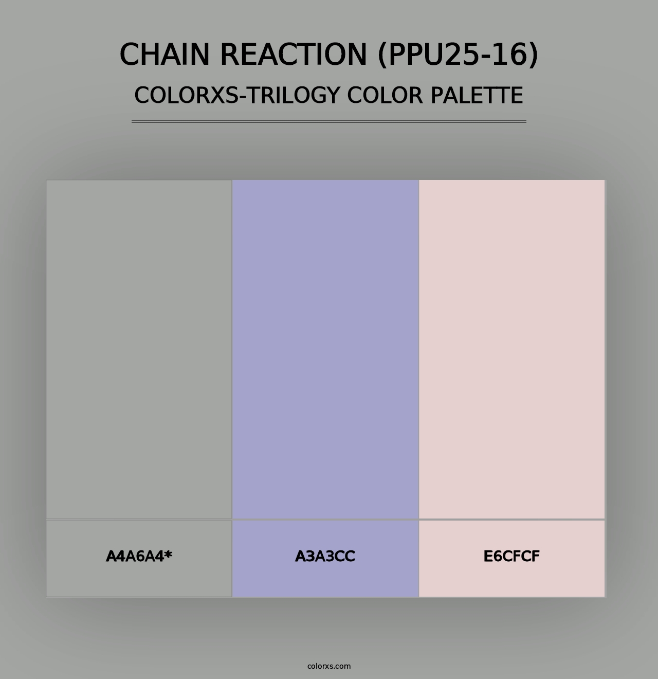 Chain Reaction (PPU25-16) - Colorxs Trilogy Palette