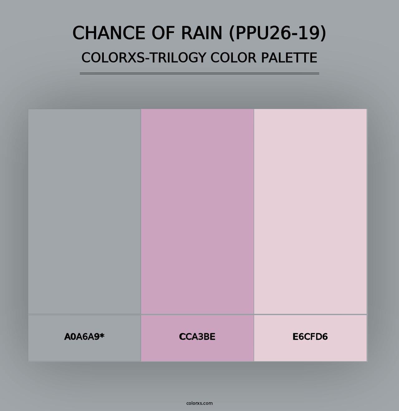 Chance Of Rain (PPU26-19) - Colorxs Trilogy Palette