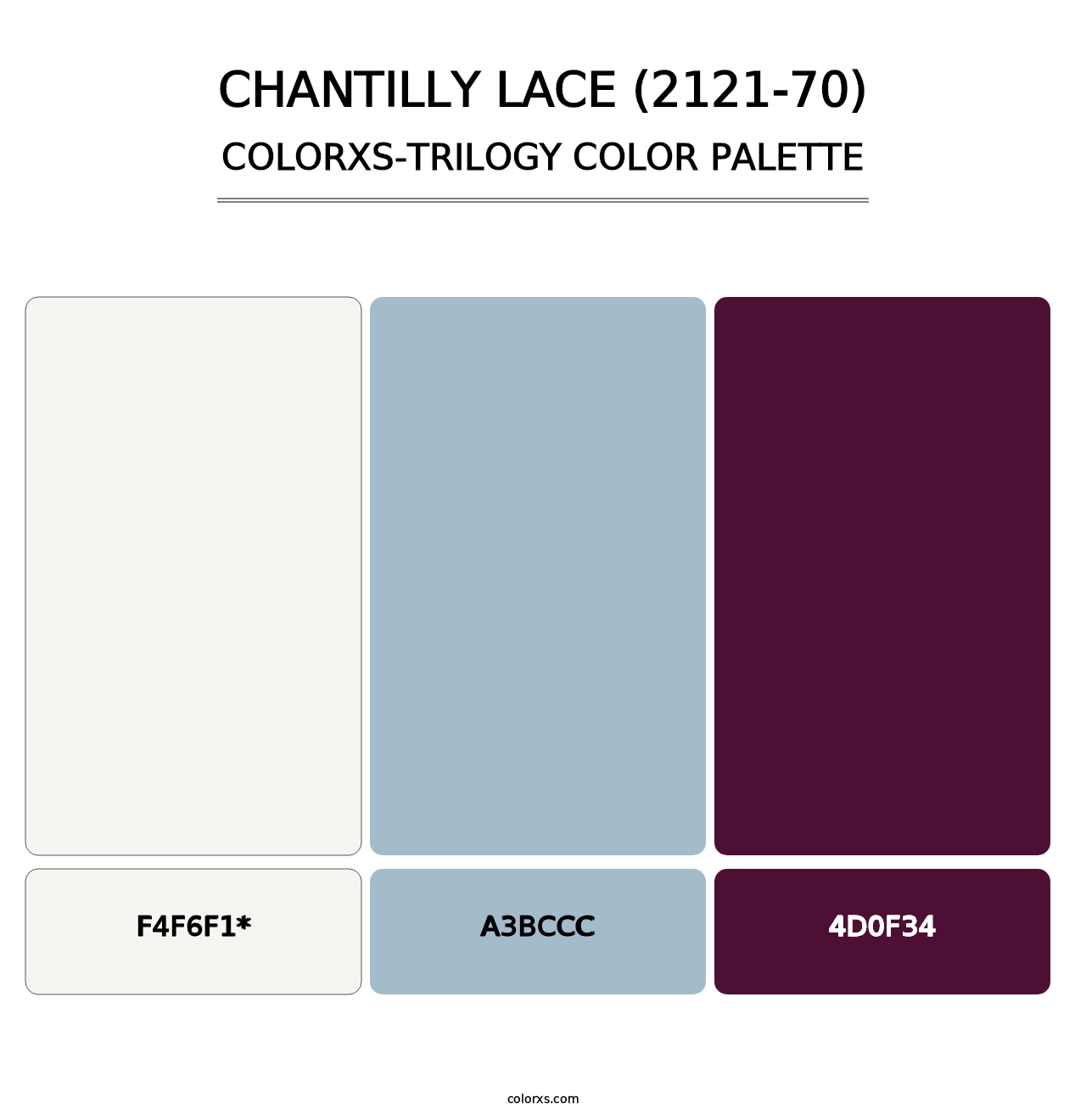 Chantilly Lace (2121-70) - Colorxs Trilogy Palette