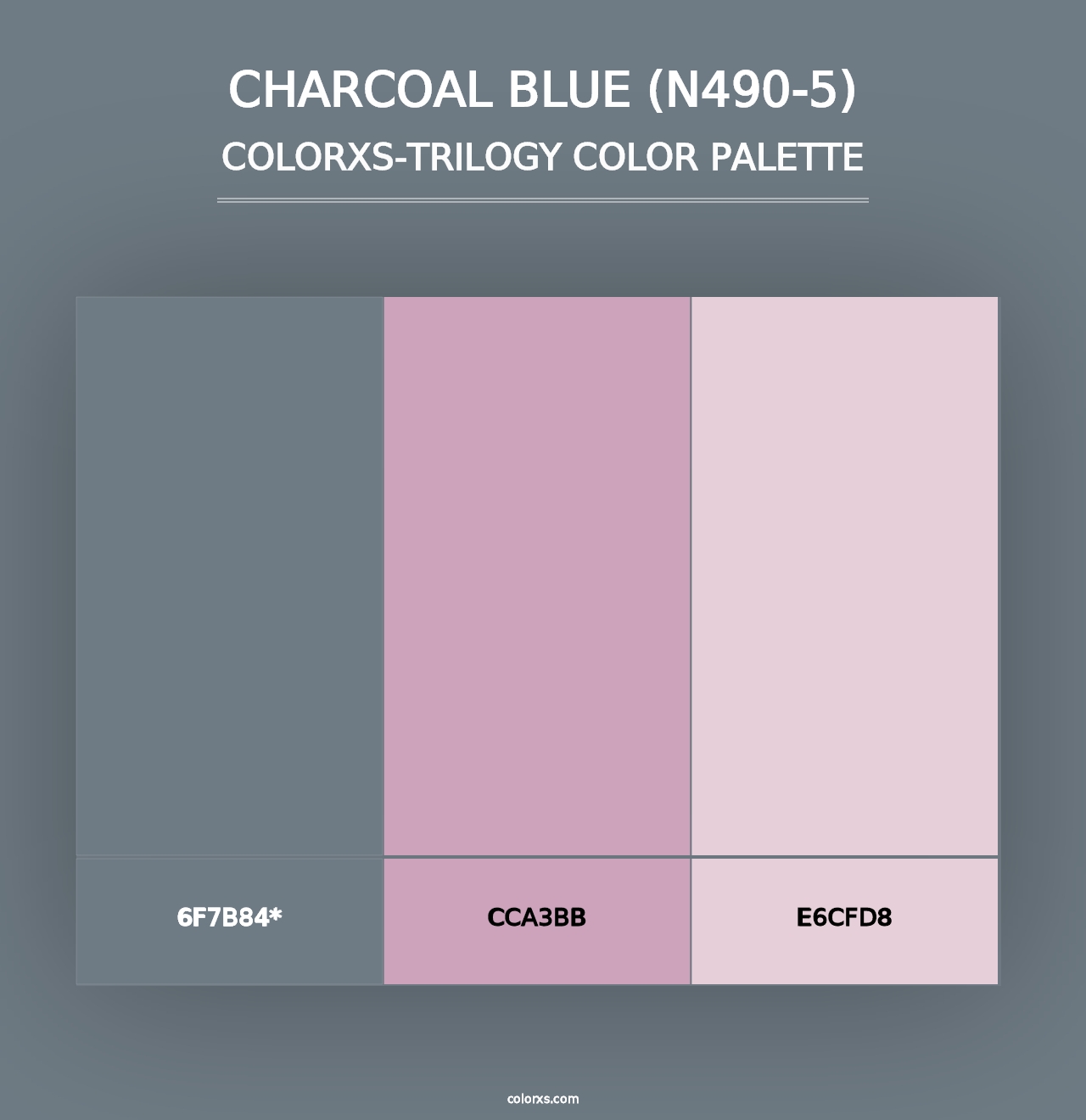 Charcoal Blue (N490-5) - Colorxs Trilogy Palette