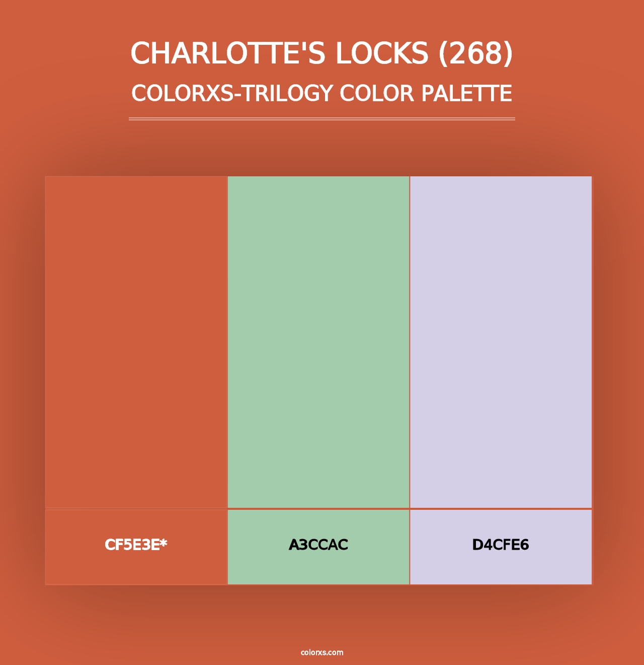 Charlotte's Locks (268) - Colorxs Trilogy Palette