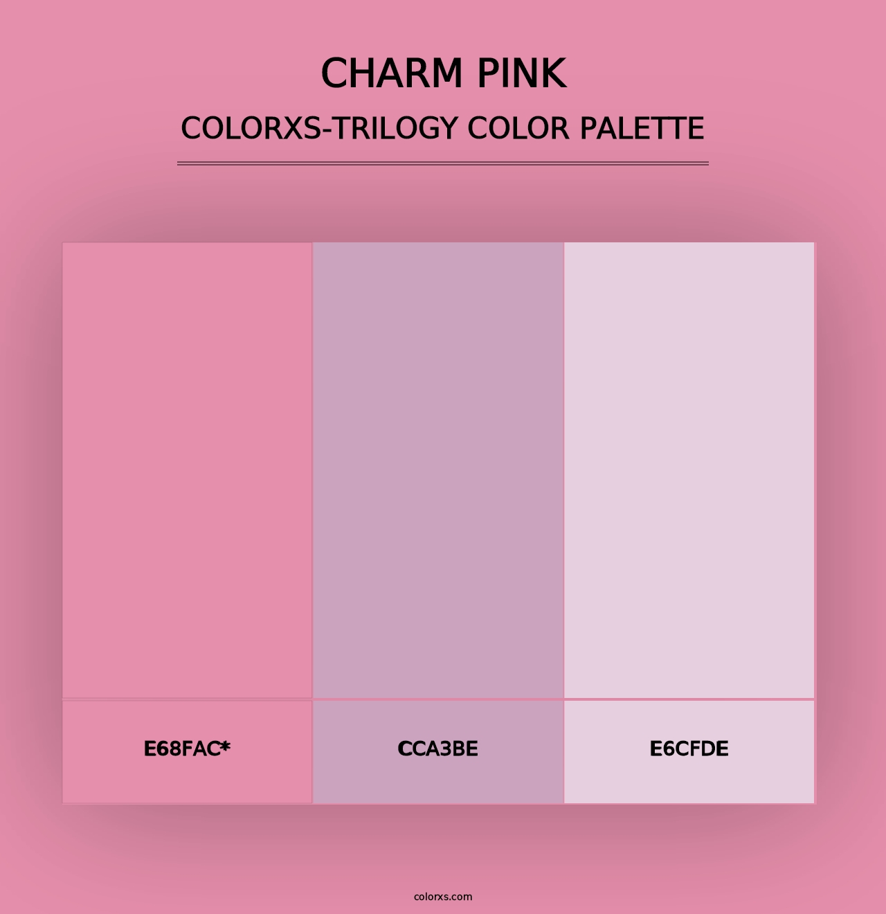 Charm Pink - Colorxs Trilogy Palette