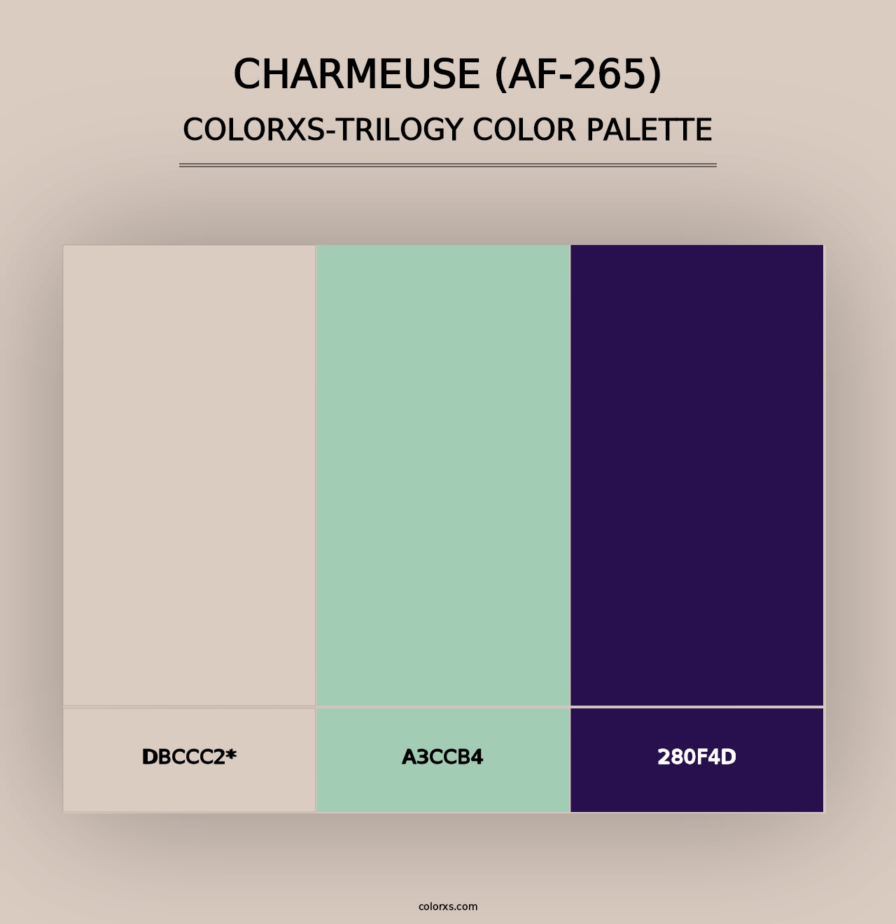 Charmeuse (AF-265) - Colorxs Trilogy Palette