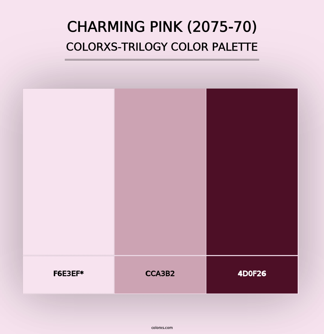 Charming Pink (2075-70) - Colorxs Trilogy Palette