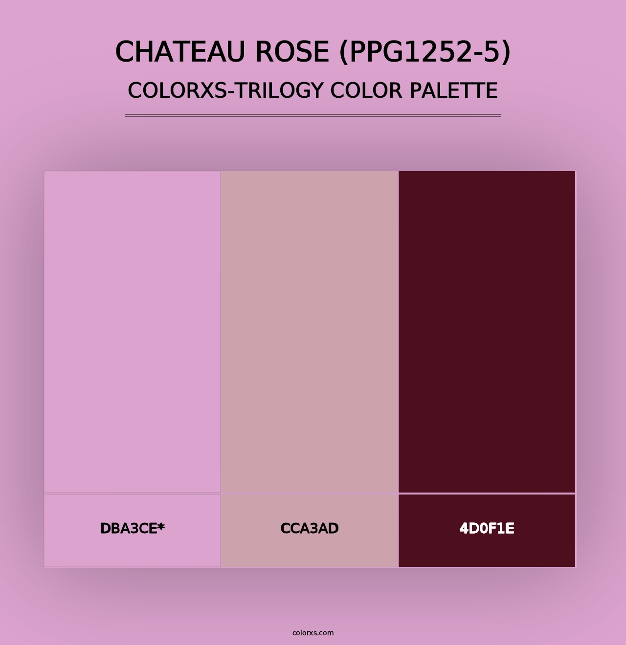 Chateau Rose (PPG1252-5) - Colorxs Trilogy Palette