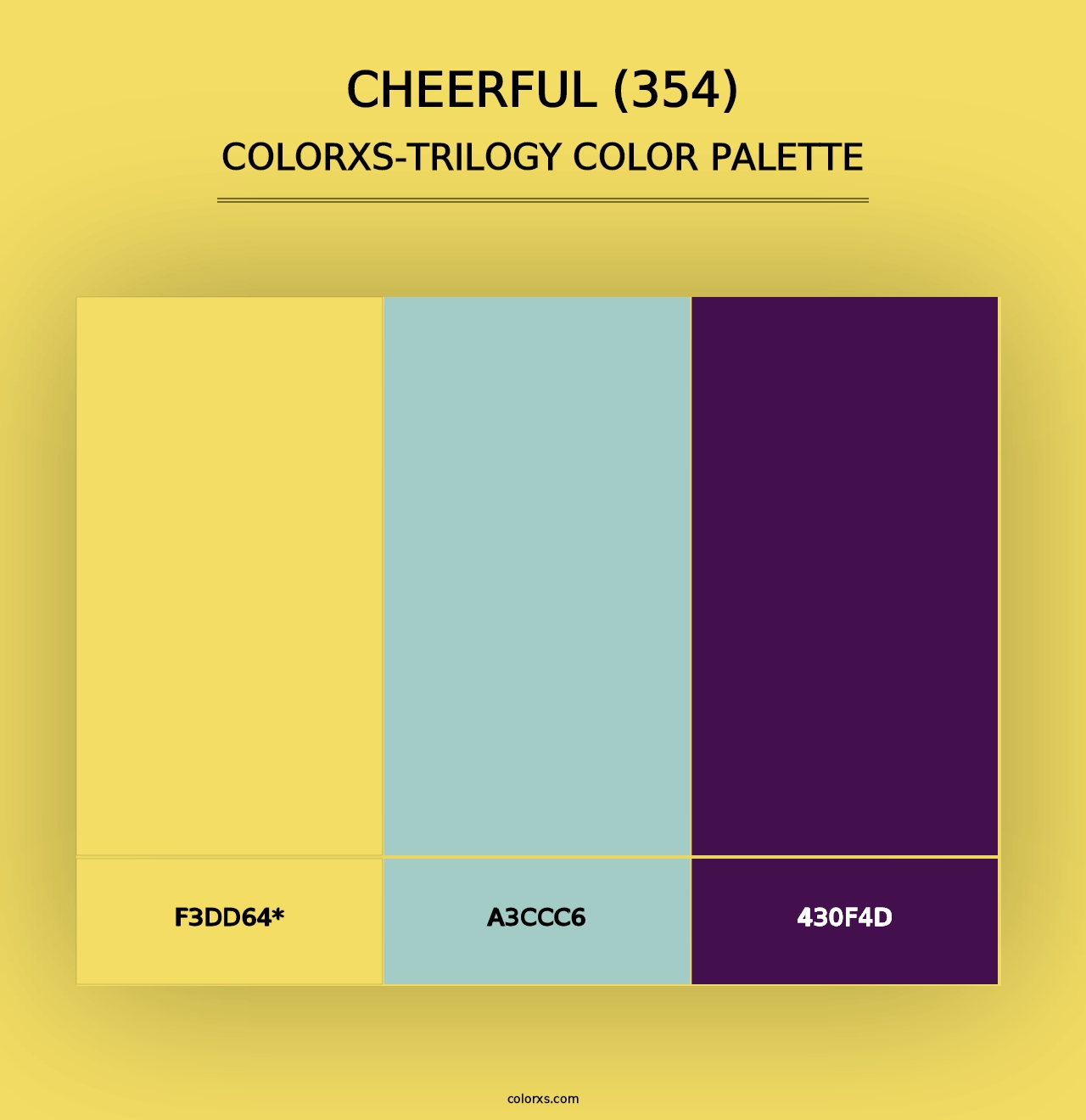 Cheerful (354) - Colorxs Trilogy Palette