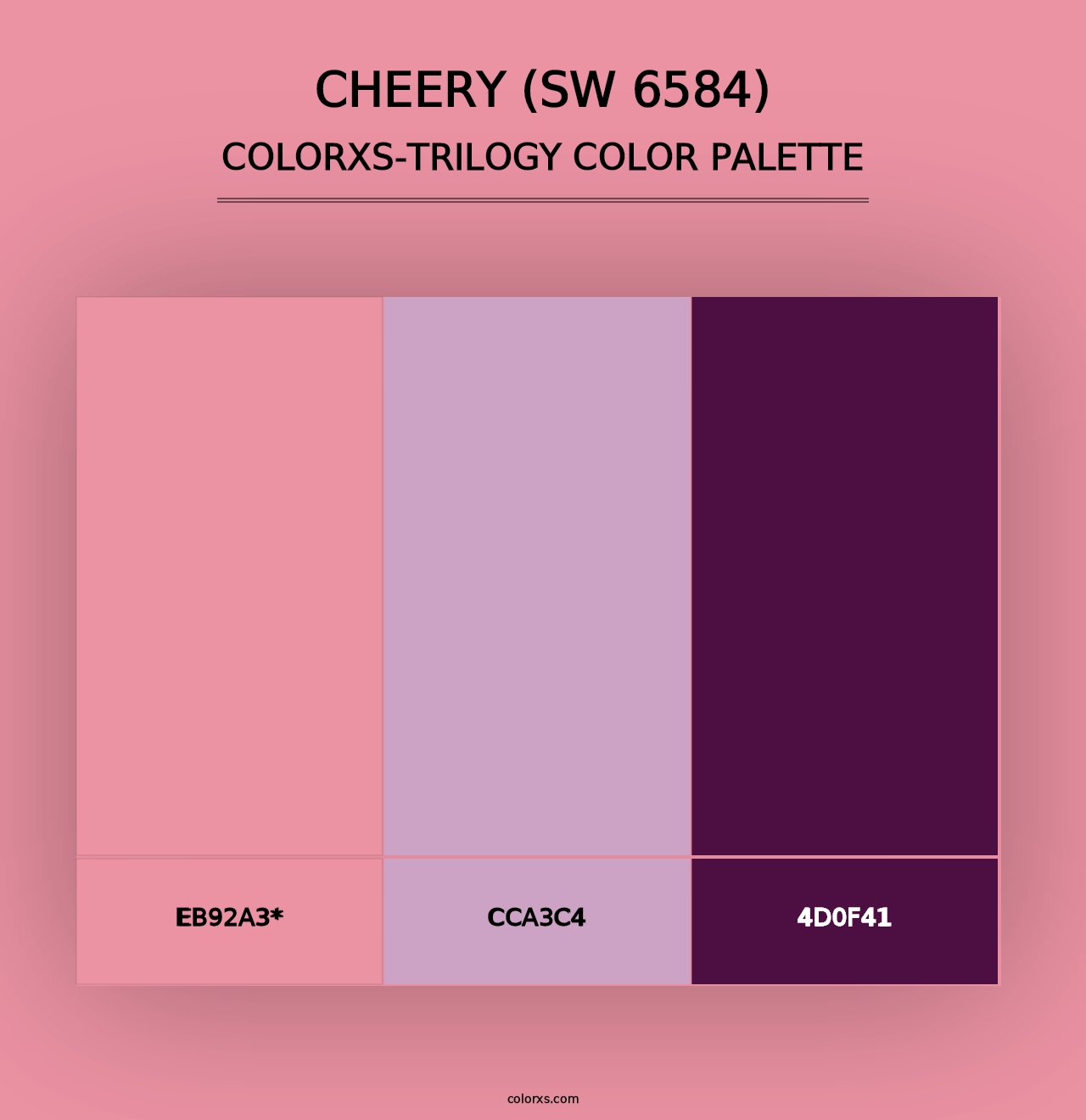 Cheery (SW 6584) - Colorxs Trilogy Palette