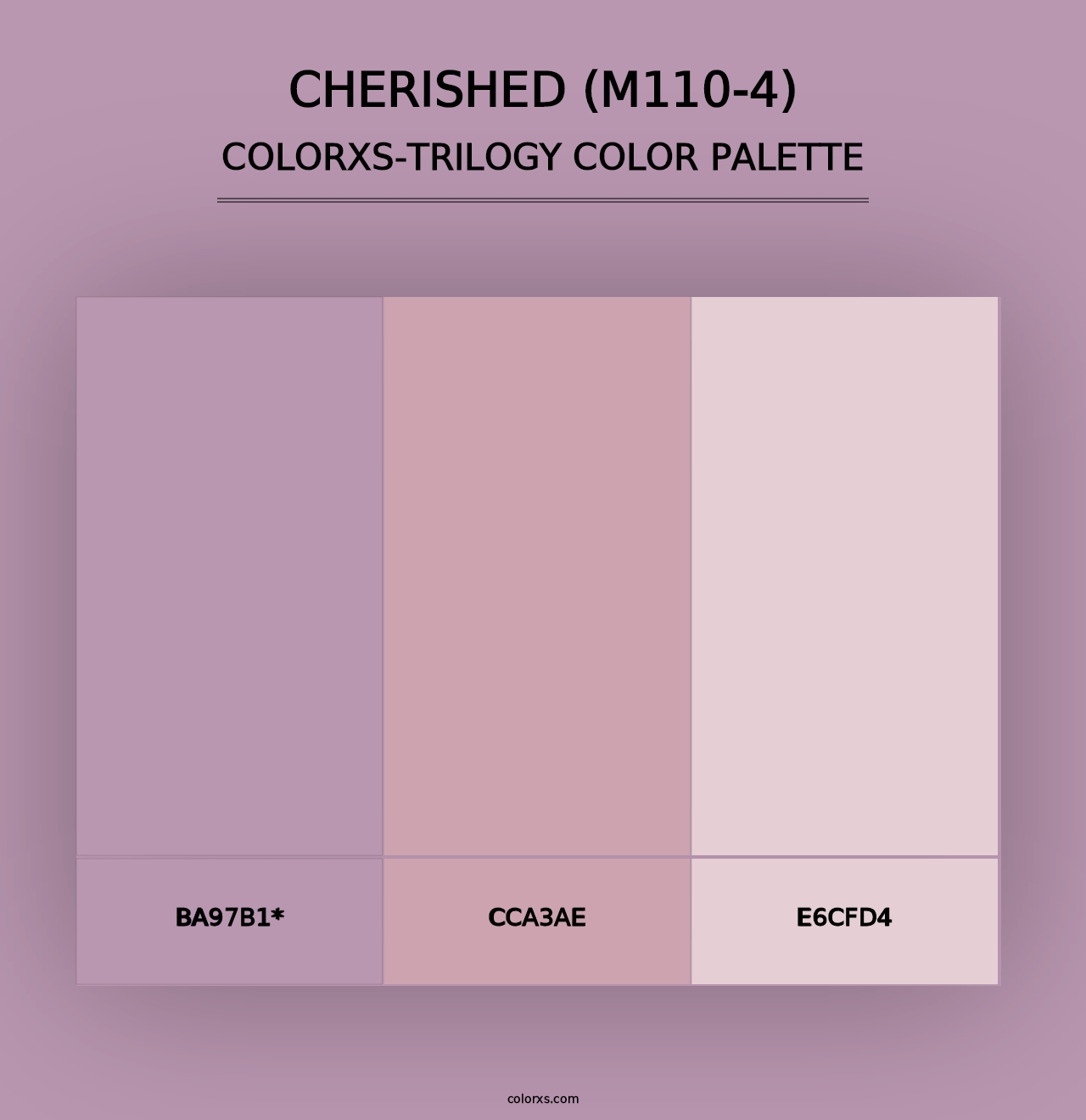 Cherished (M110-4) - Colorxs Trilogy Palette