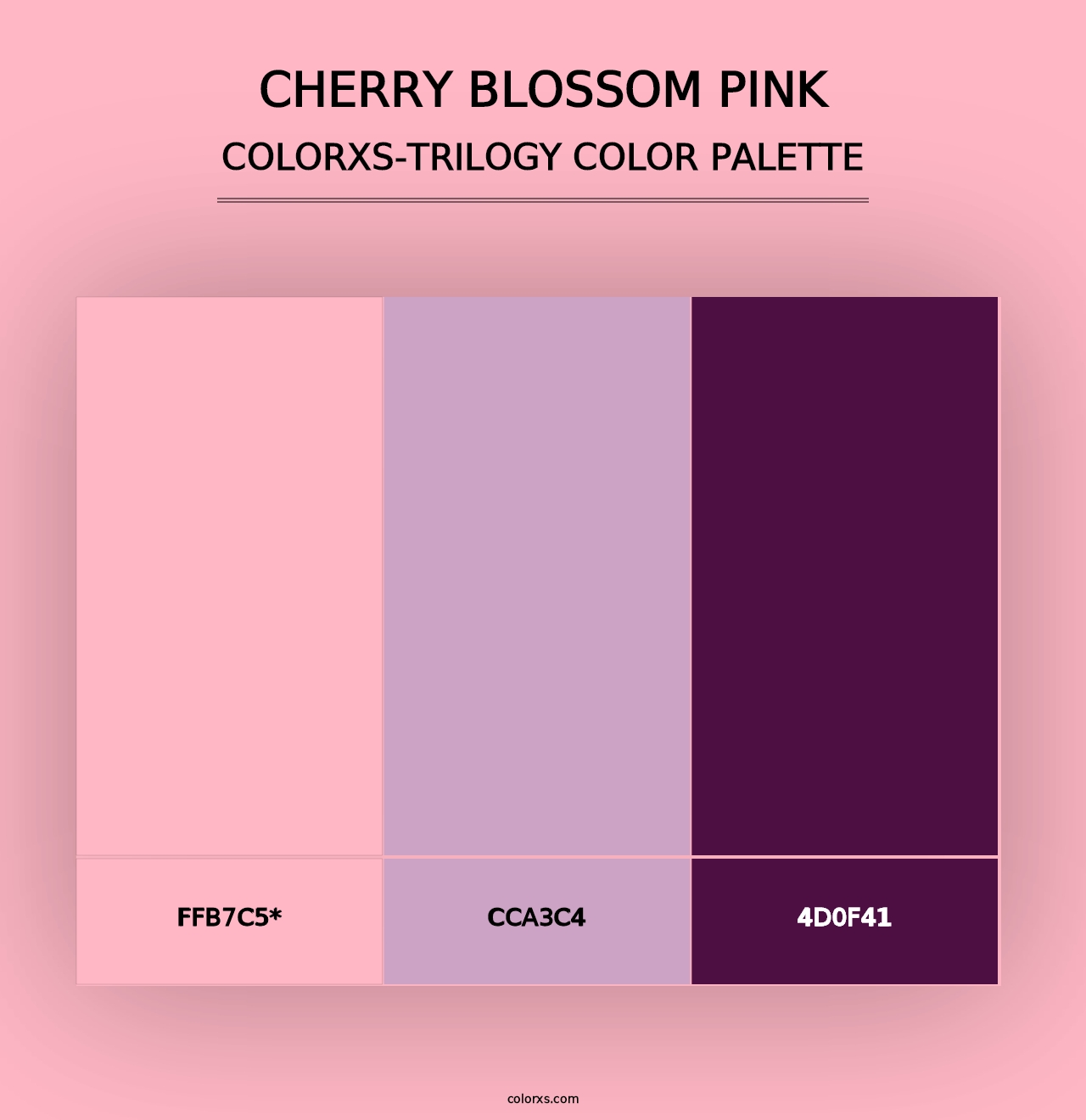 Cherry Blossom Pink - Colorxs Trilogy Palette