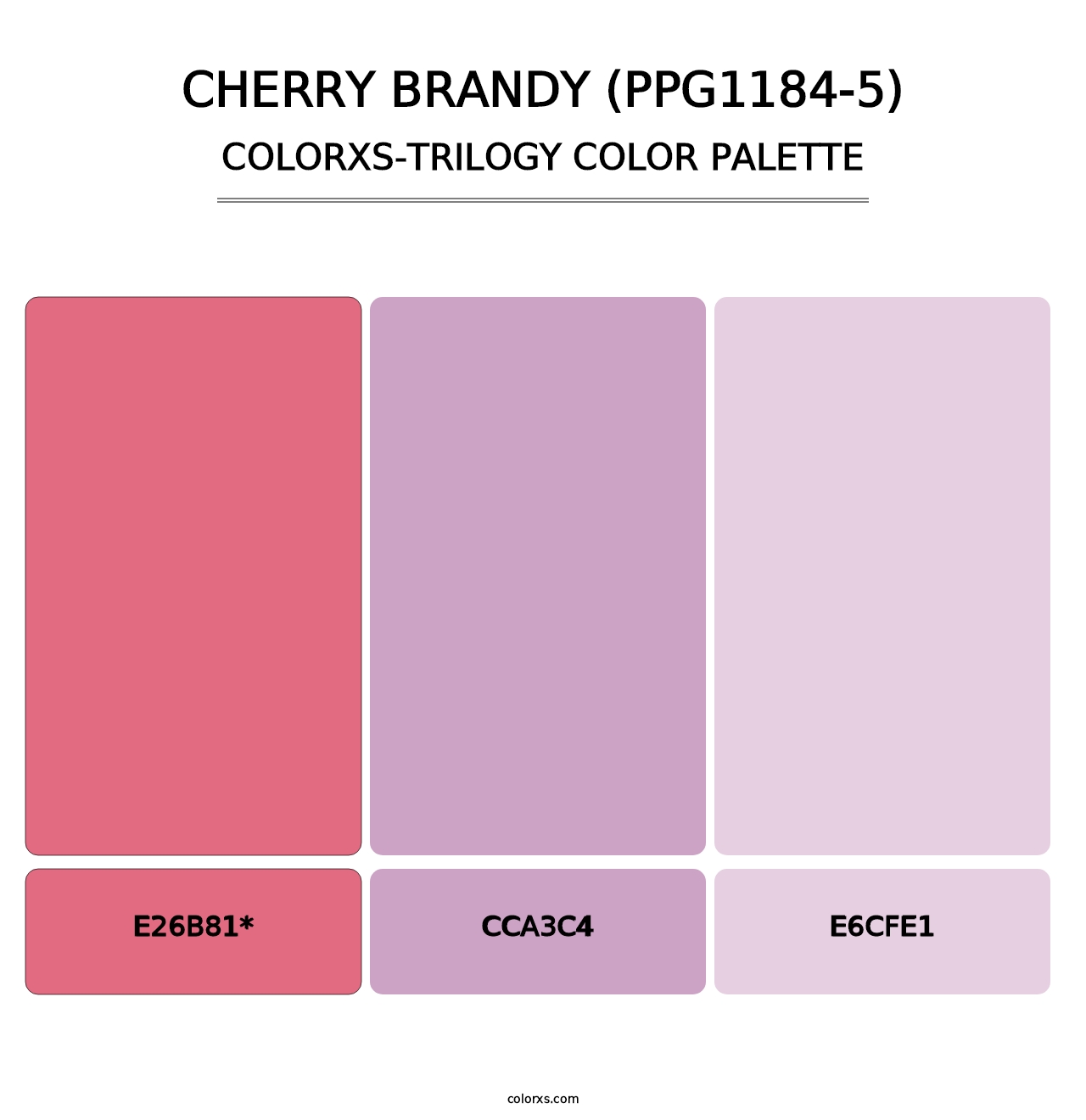 Cherry Brandy (PPG1184-5) - Colorxs Trilogy Palette