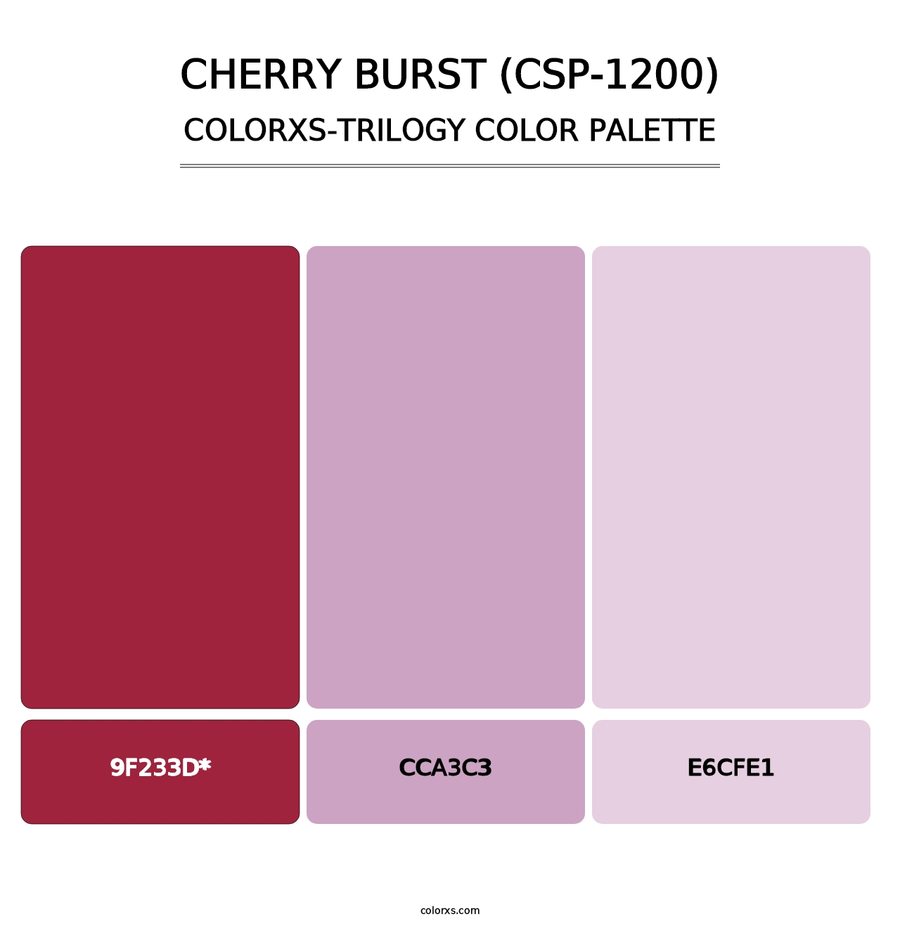 Cherry Burst (CSP-1200) - Colorxs Trilogy Palette