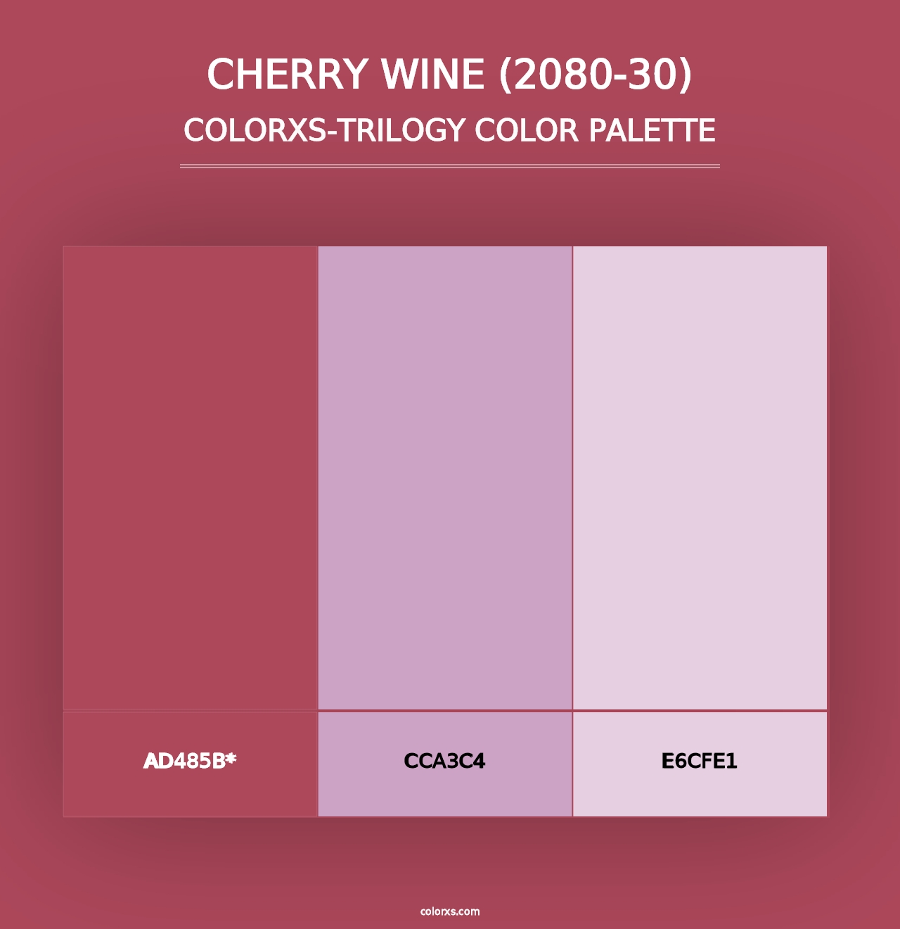 Cherry Wine (2080-30) - Colorxs Trilogy Palette