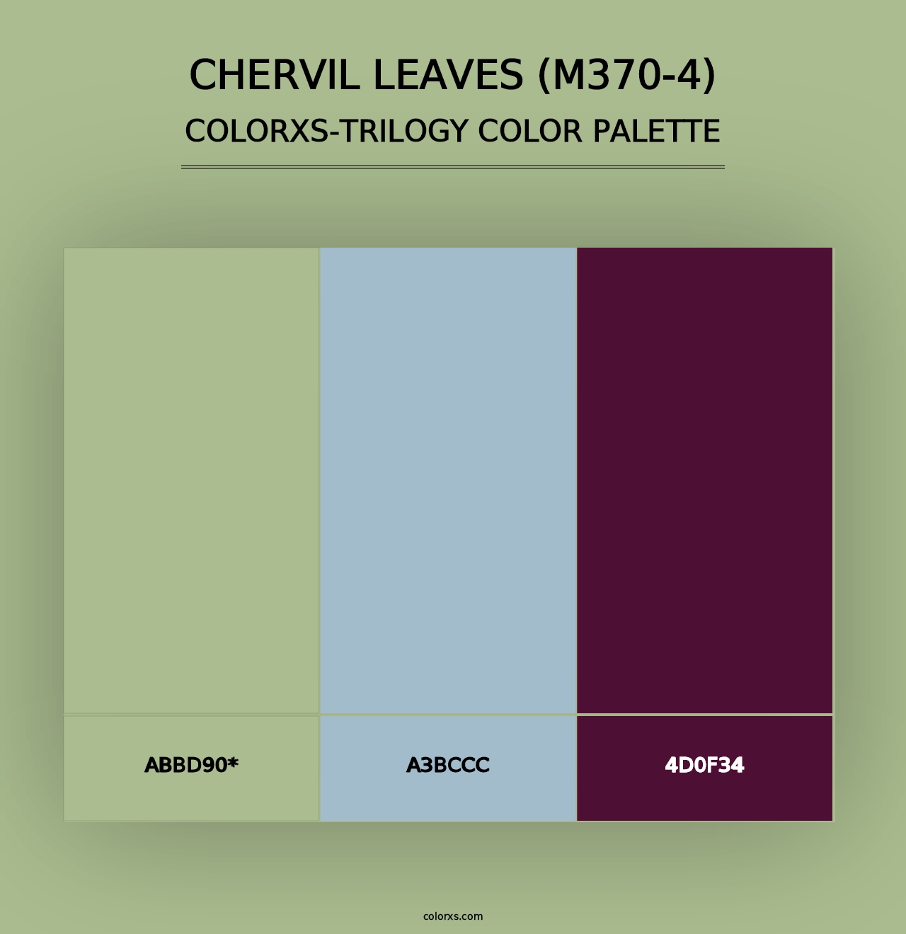 Chervil Leaves (M370-4) - Colorxs Trilogy Palette