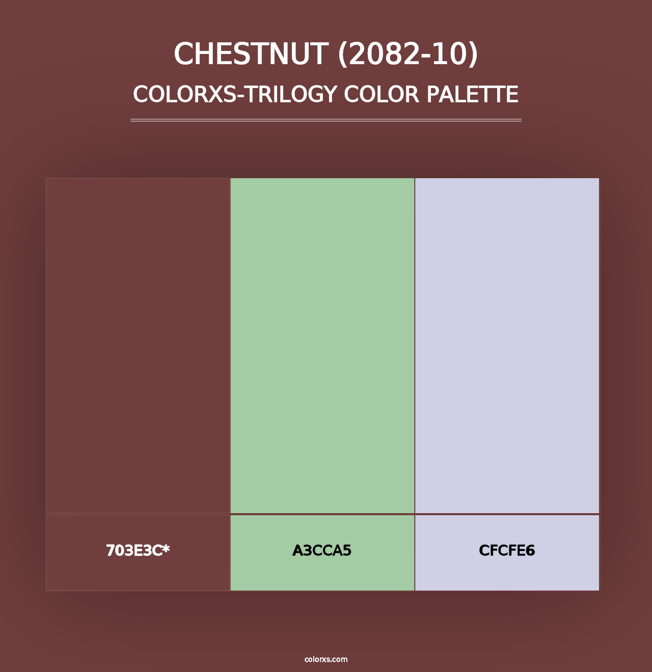 Chestnut (2082-10) - Colorxs Trilogy Palette