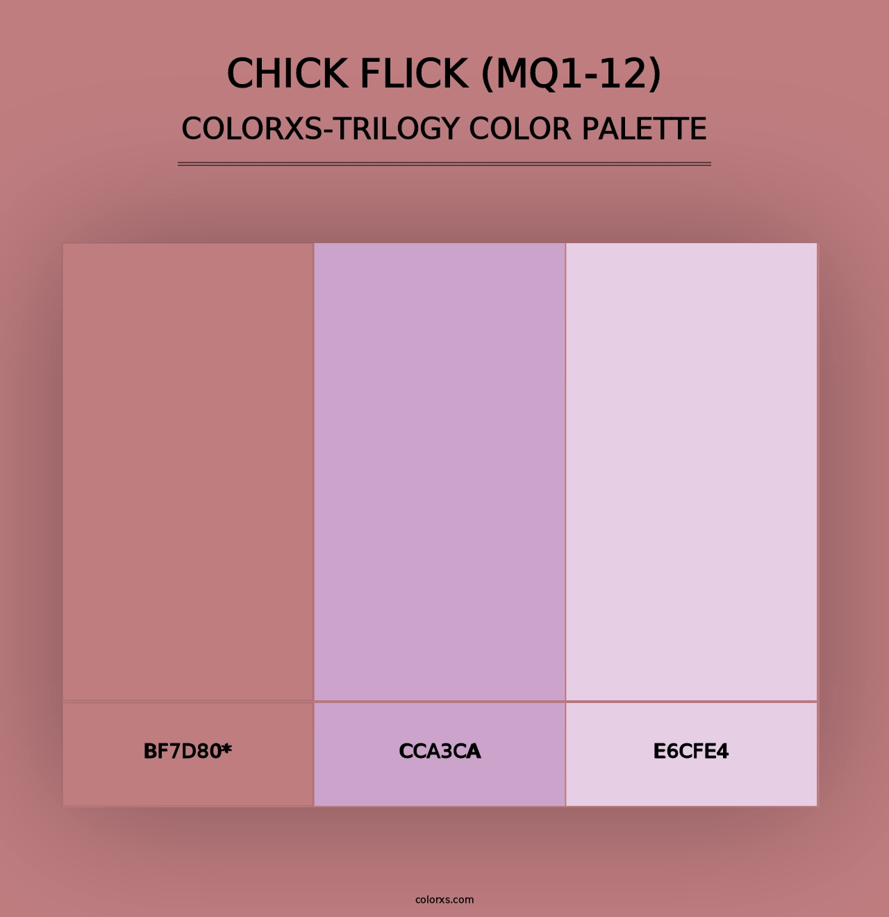 Chick Flick (MQ1-12) - Colorxs Trilogy Palette