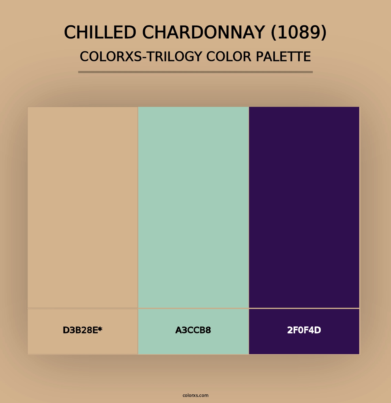 Chilled Chardonnay (1089) - Colorxs Trilogy Palette