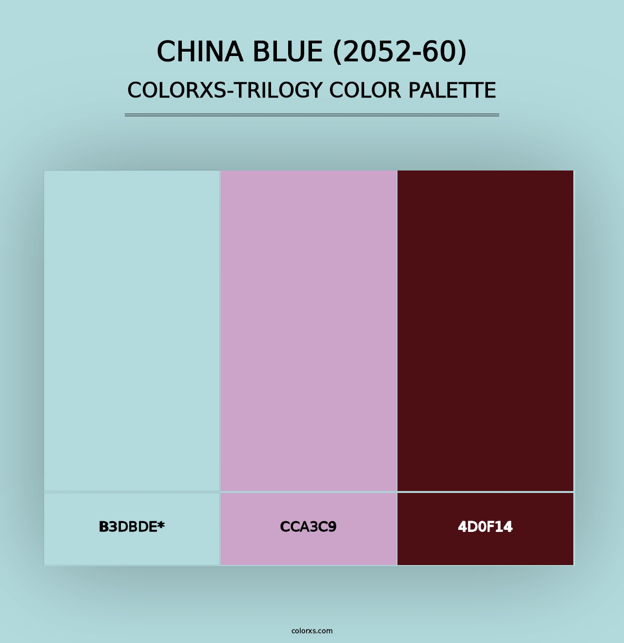 China Blue (2052-60) - Colorxs Trilogy Palette