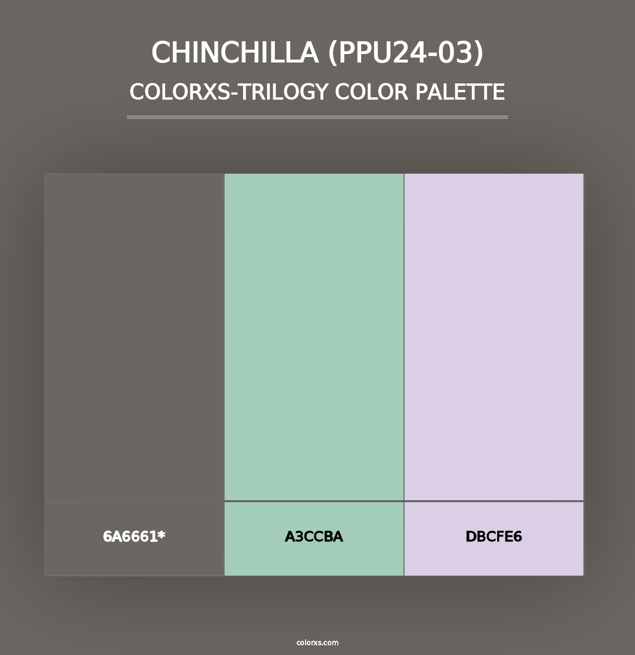 Chinchilla (PPU24-03) - Colorxs Trilogy Palette