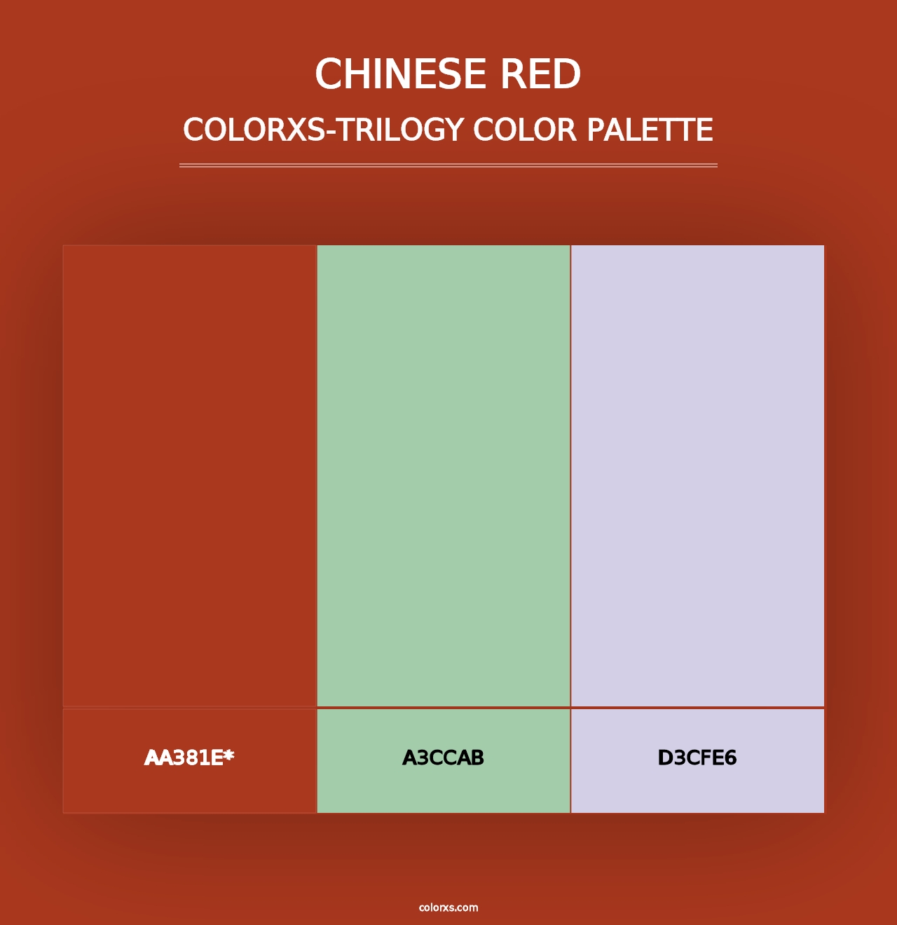 Chinese Red - Colorxs Trilogy Palette