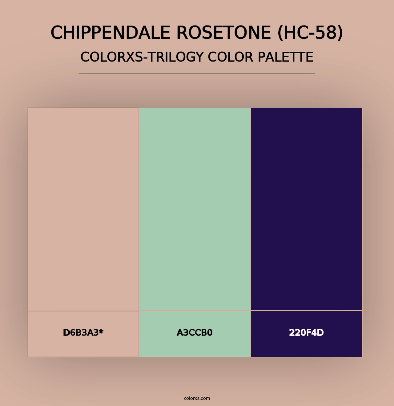 Chippendale Rosetone (HC-58) - Colorxs Trilogy Palette