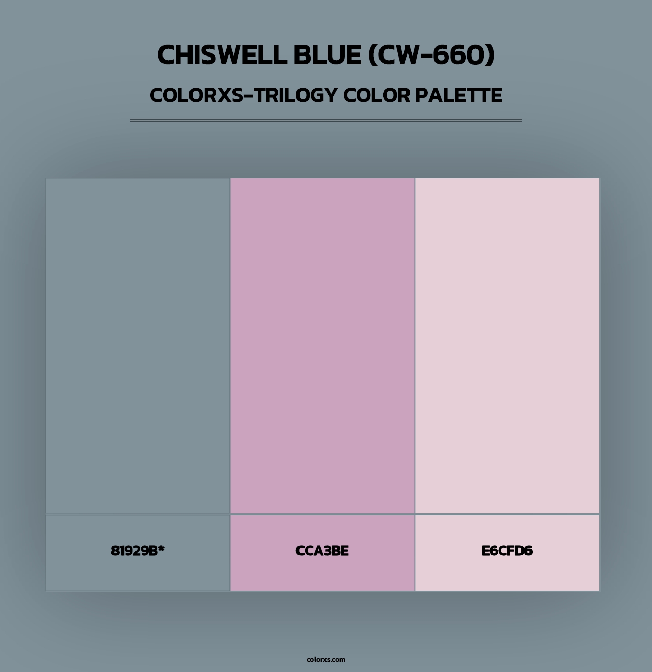 Chiswell Blue (CW-660) - Colorxs Trilogy Palette