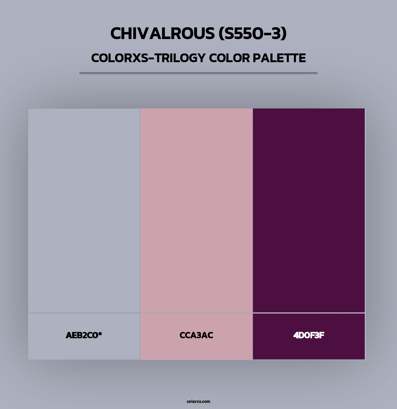 Chivalrous (S550-3) - Colorxs Trilogy Palette