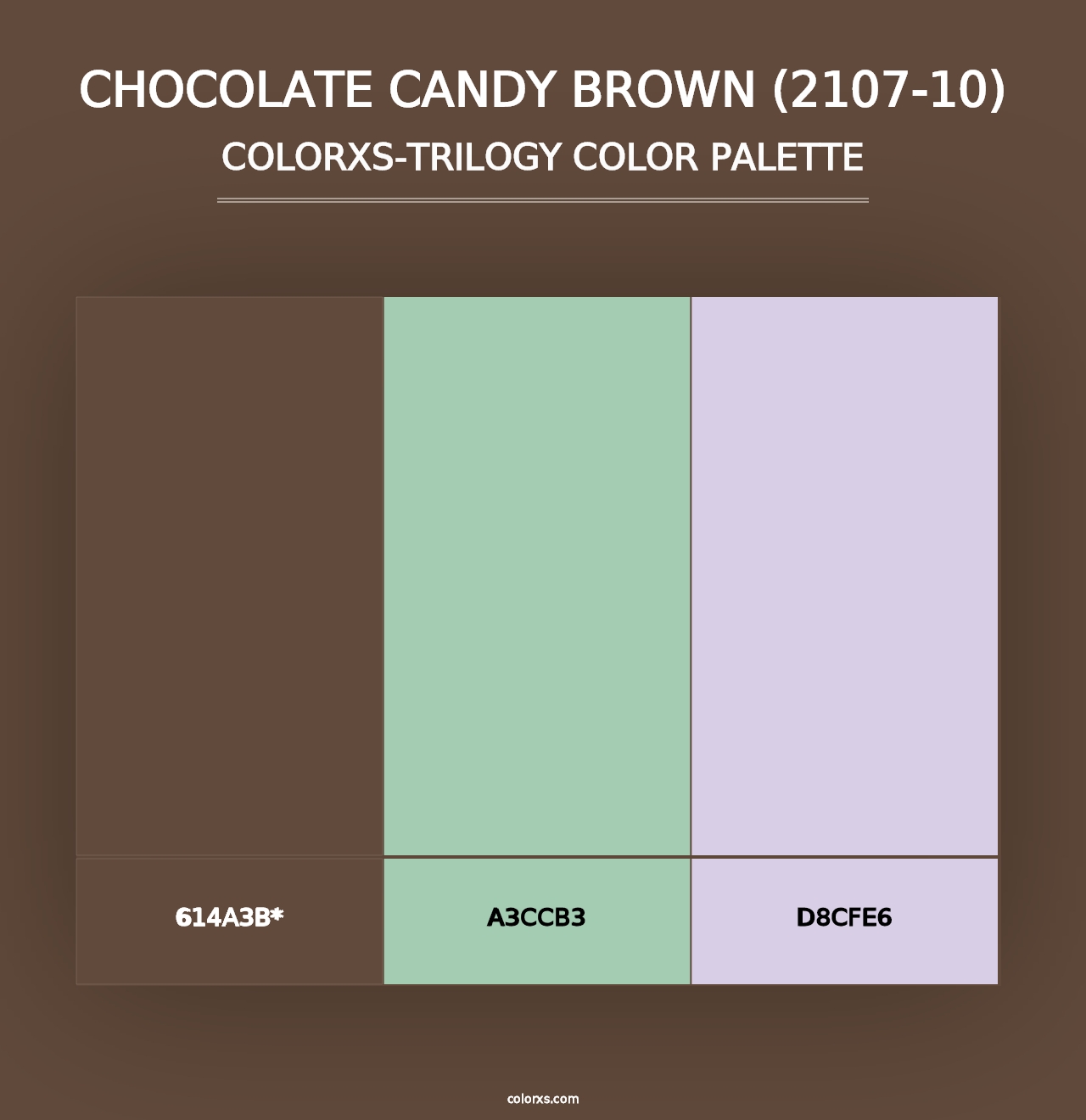 Chocolate Candy Brown (2107-10) - Colorxs Trilogy Palette