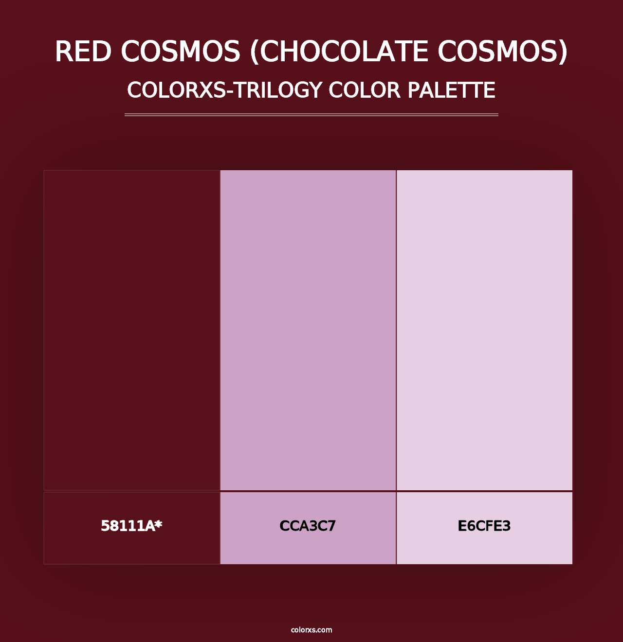 Red Cosmos (Chocolate Cosmos) - Colorxs Trilogy Palette