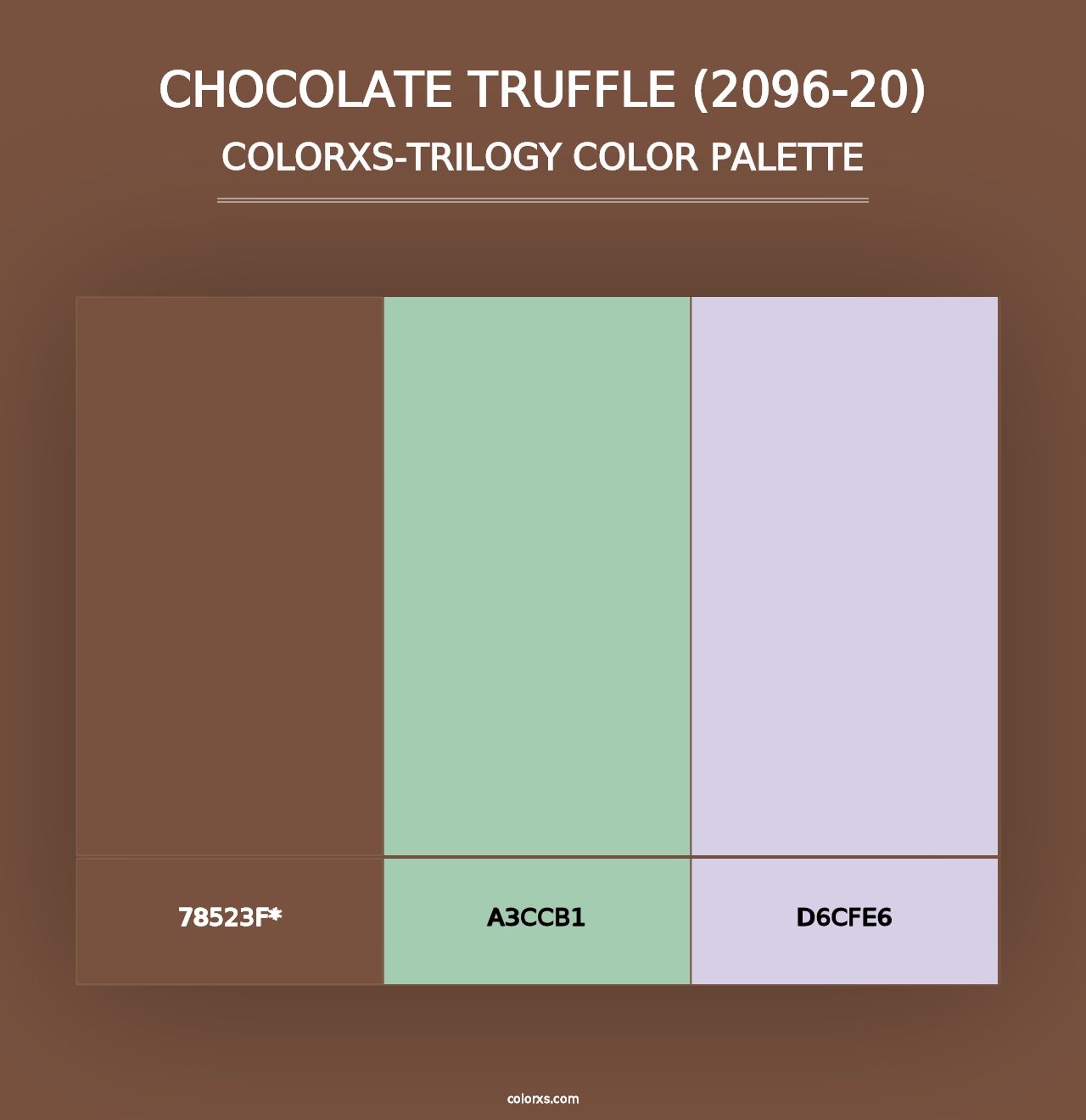 Chocolate Truffle (2096-20) - Colorxs Trilogy Palette