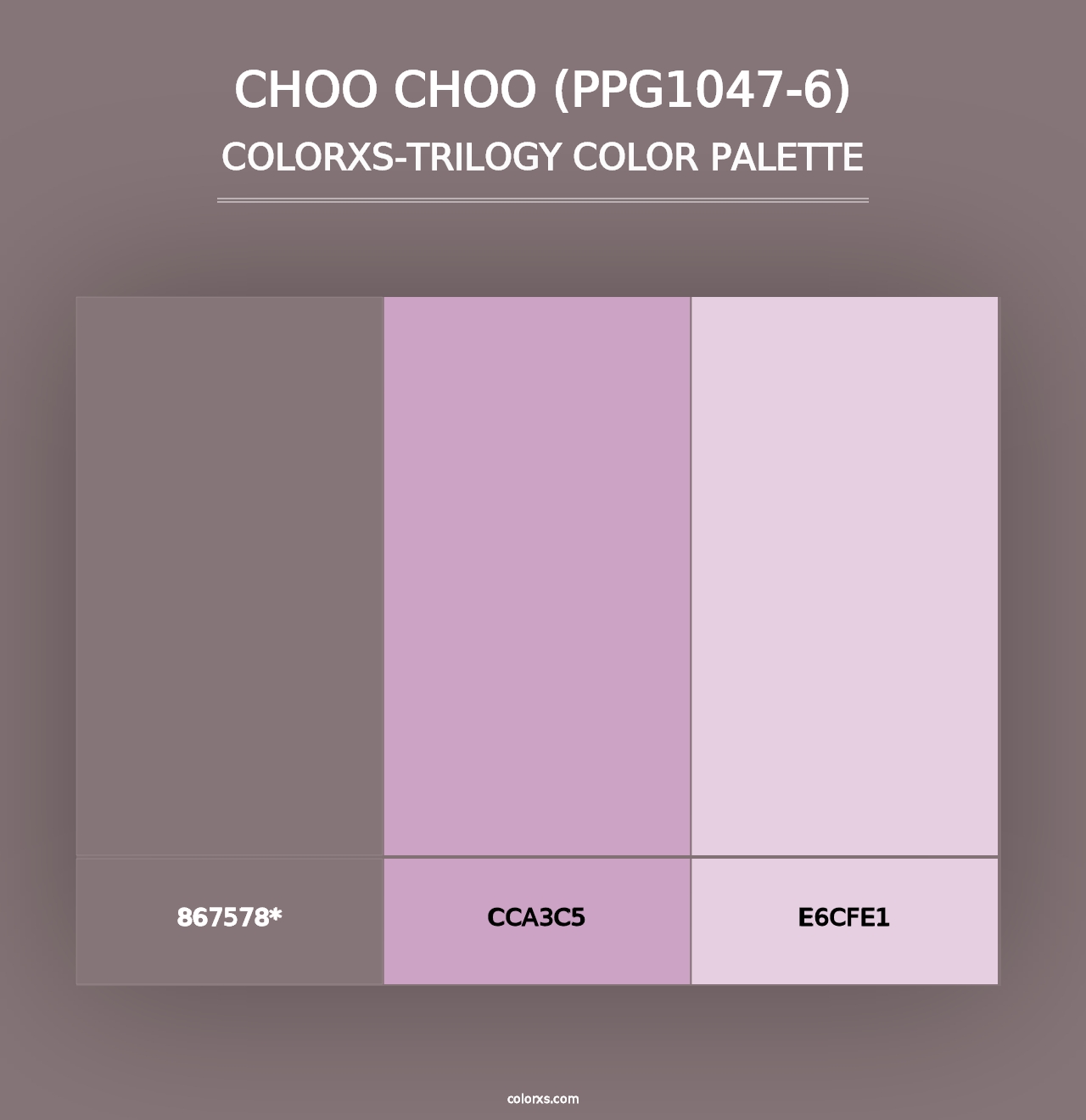 Choo Choo (PPG1047-6) - Colorxs Trilogy Palette