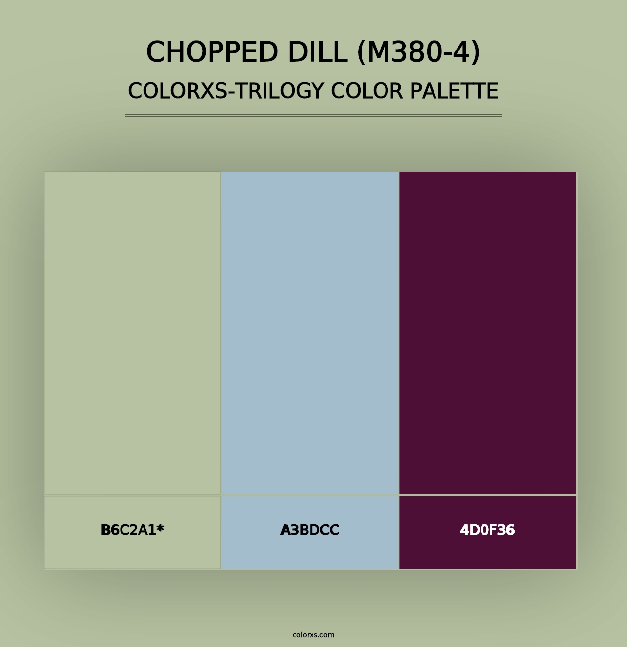 Chopped Dill (M380-4) - Colorxs Trilogy Palette