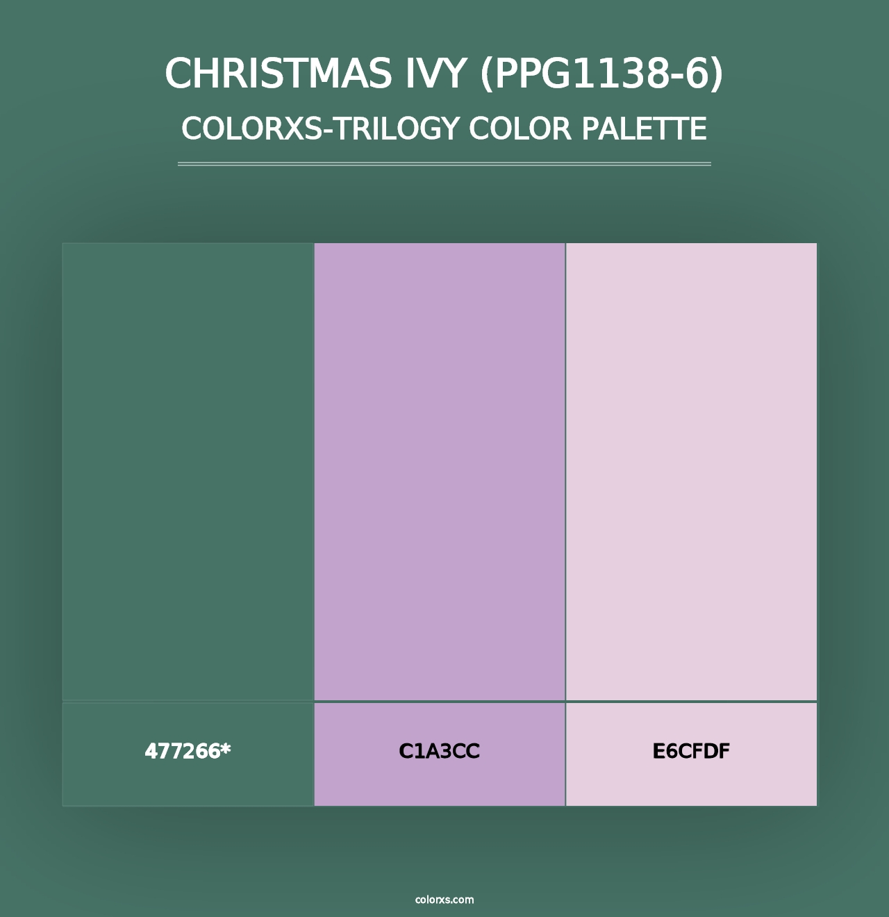 Christmas Ivy (PPG1138-6) - Colorxs Trilogy Palette