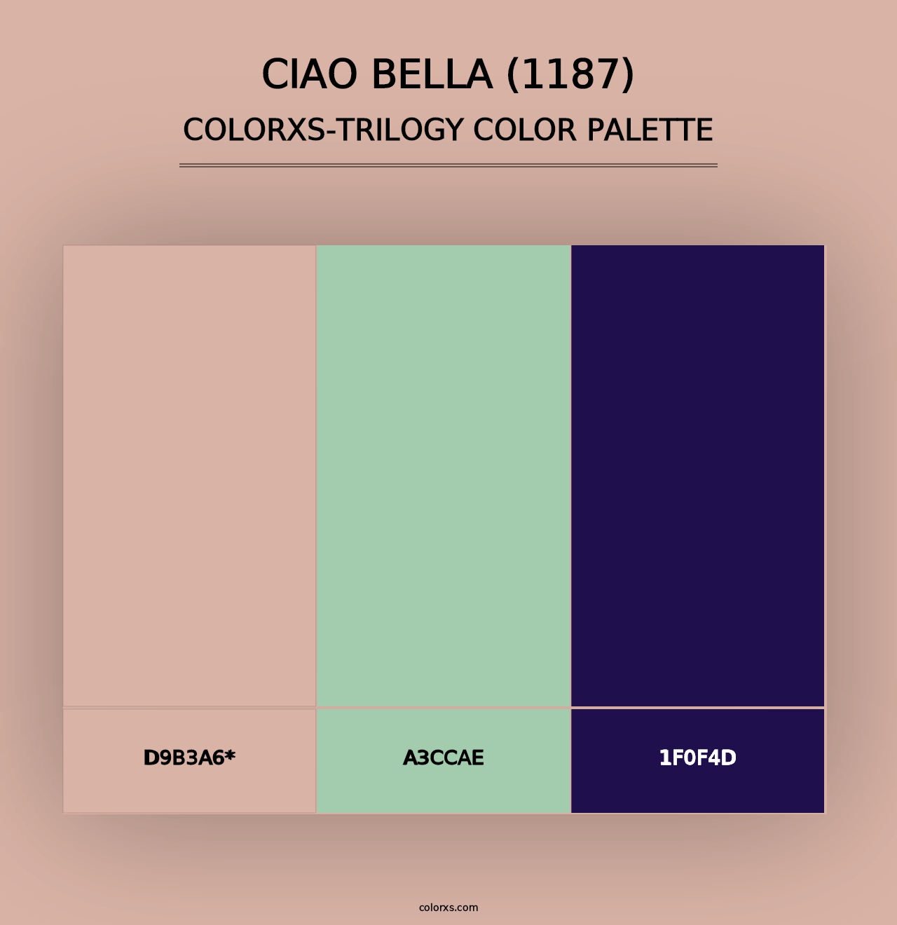 Ciao Bella (1187) - Colorxs Trilogy Palette