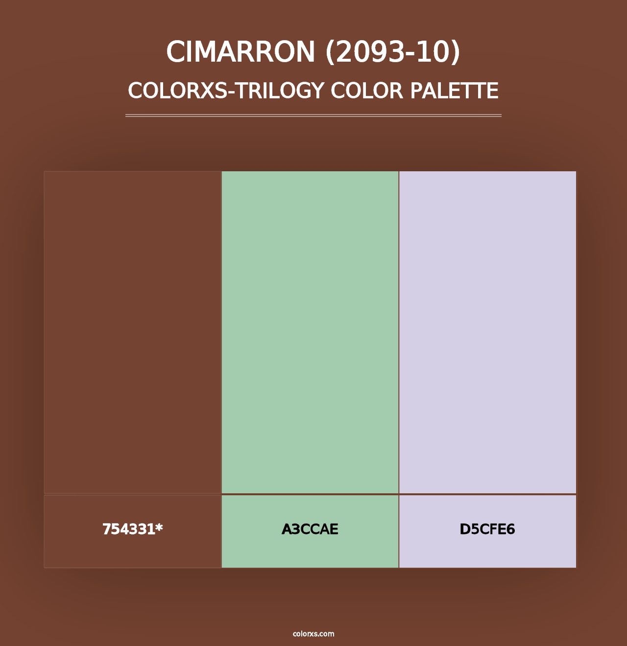 Cimarron (2093-10) - Colorxs Trilogy Palette