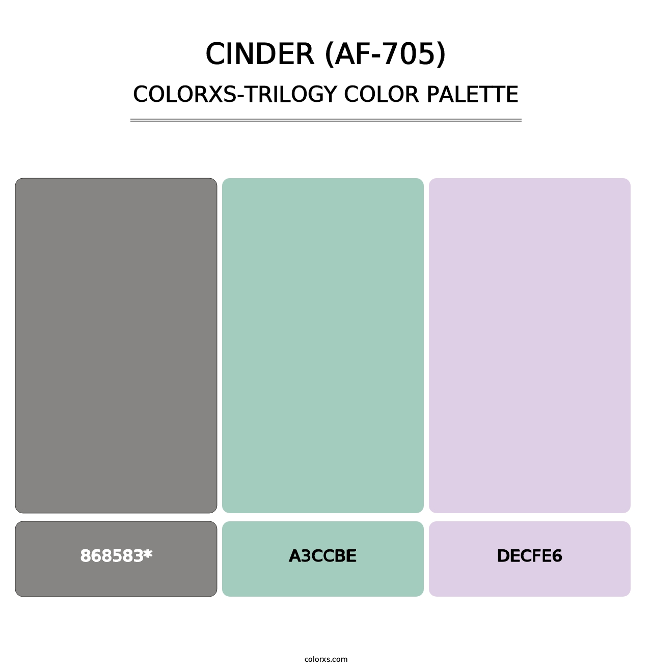 Cinder (AF-705) - Colorxs Trilogy Palette