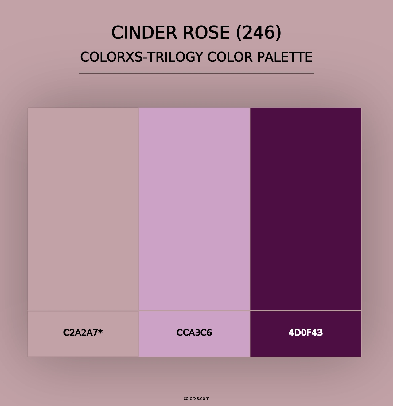 Cinder Rose (246) - Colorxs Trilogy Palette