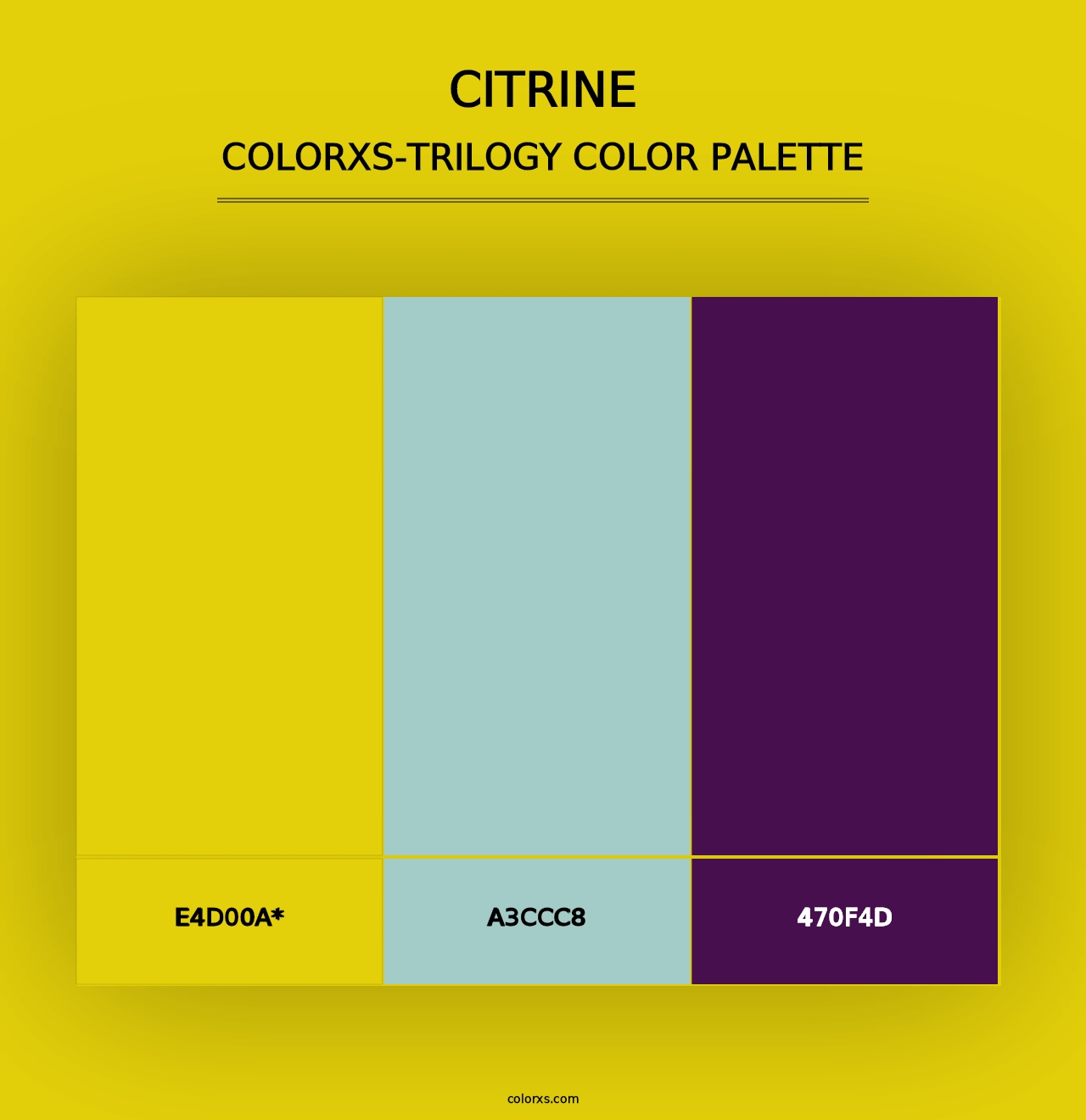 Citrine - Colorxs Trilogy Palette