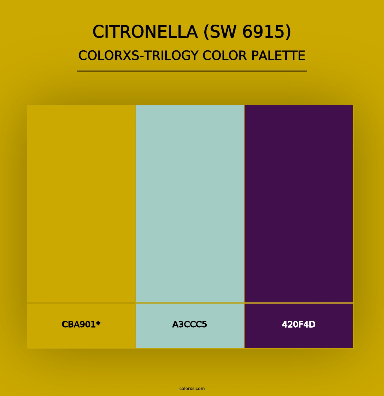 Citronella (SW 6915) - Colorxs Trilogy Palette