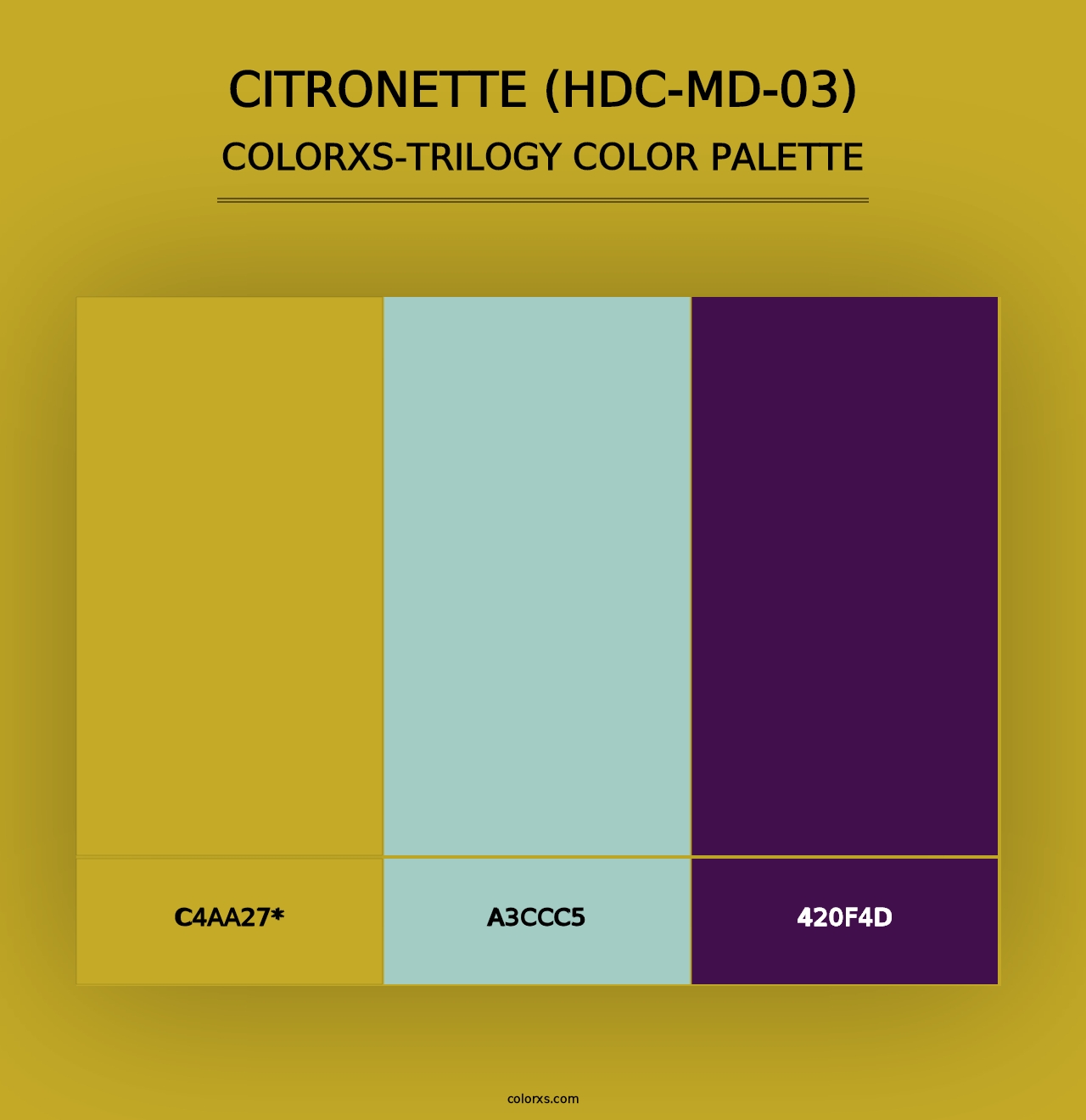 Citronette (HDC-MD-03) - Colorxs Trilogy Palette