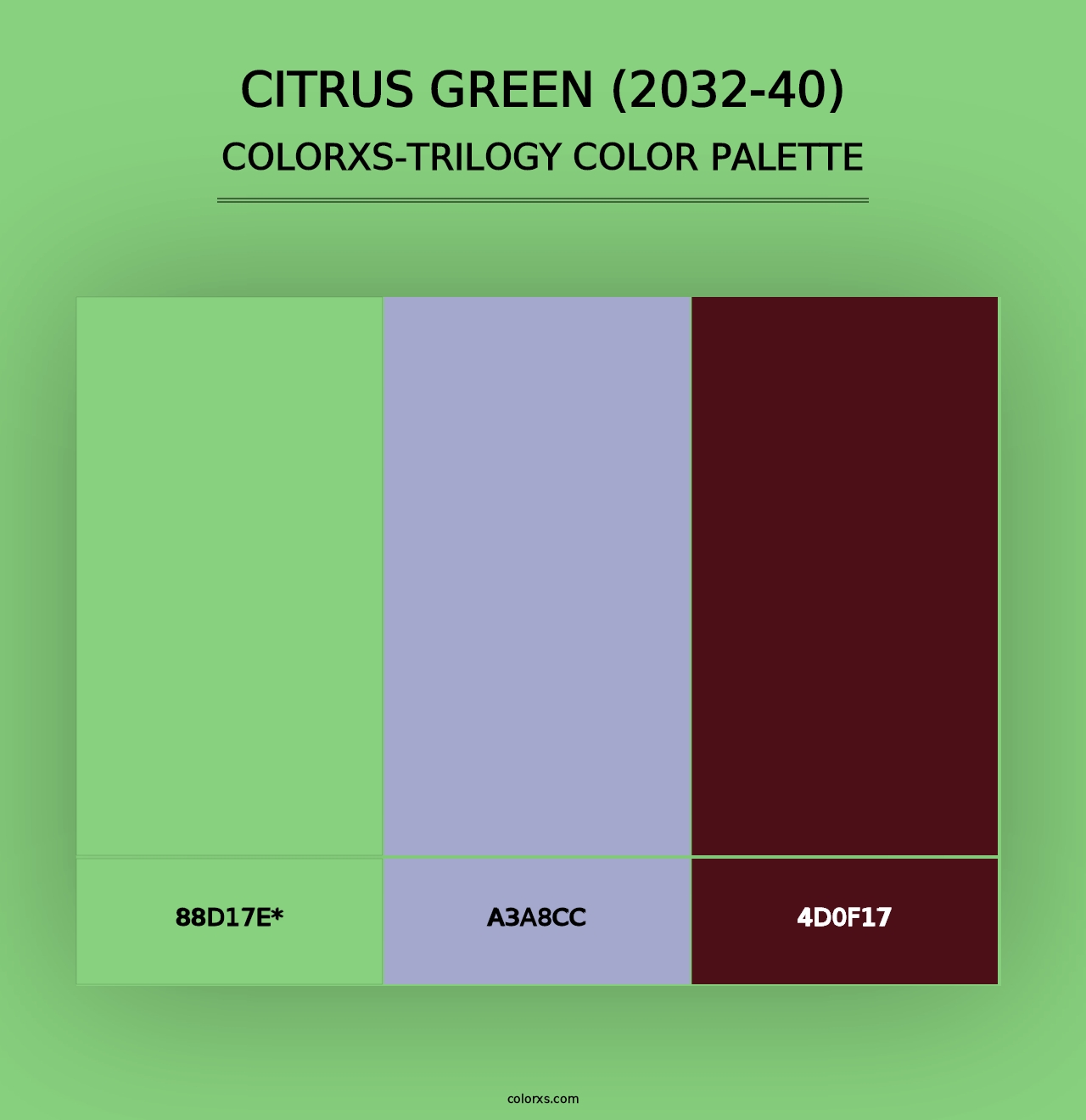 Citrus Green (2032-40) - Colorxs Trilogy Palette