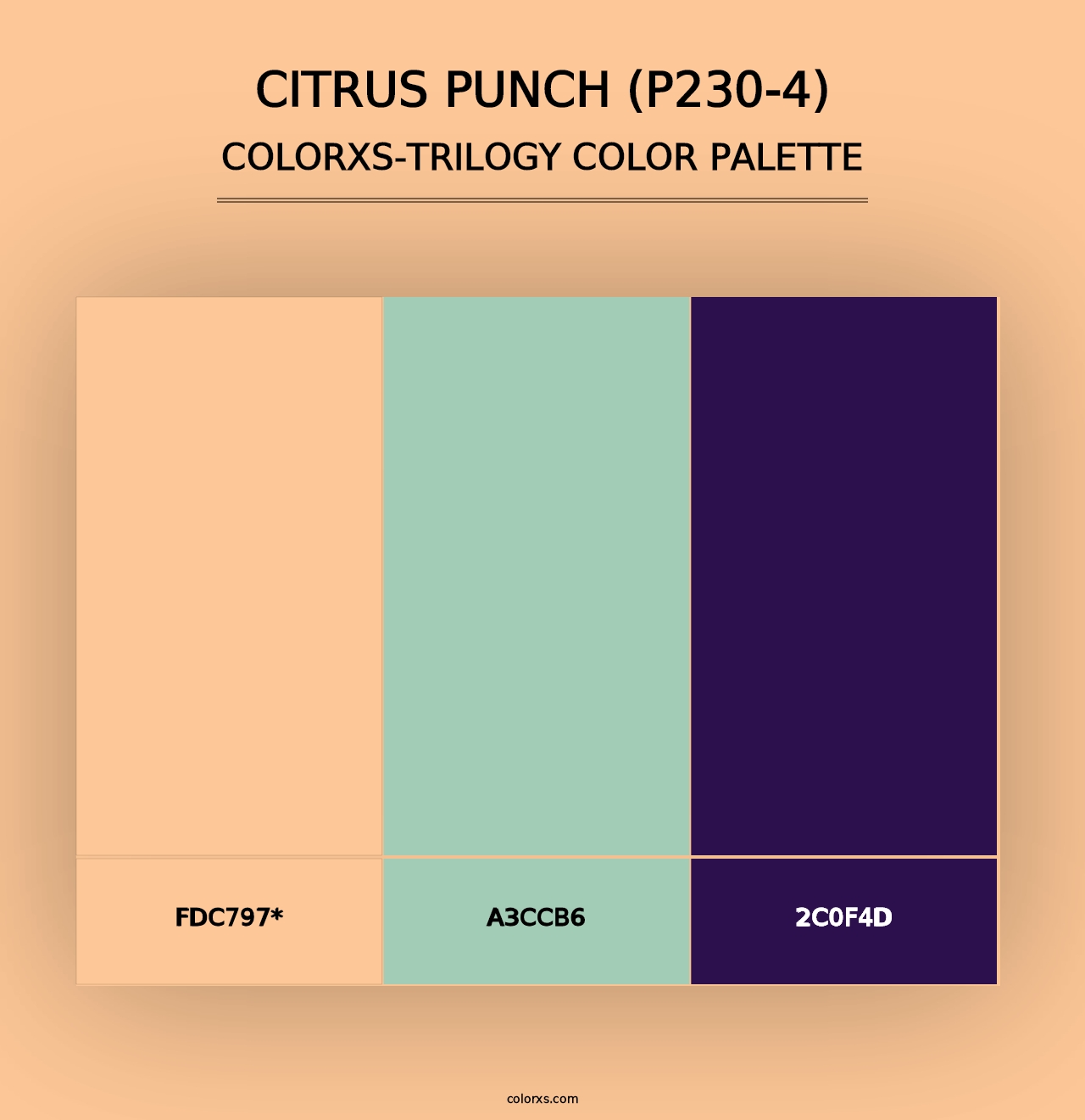 Citrus Punch (P230-4) - Colorxs Trilogy Palette