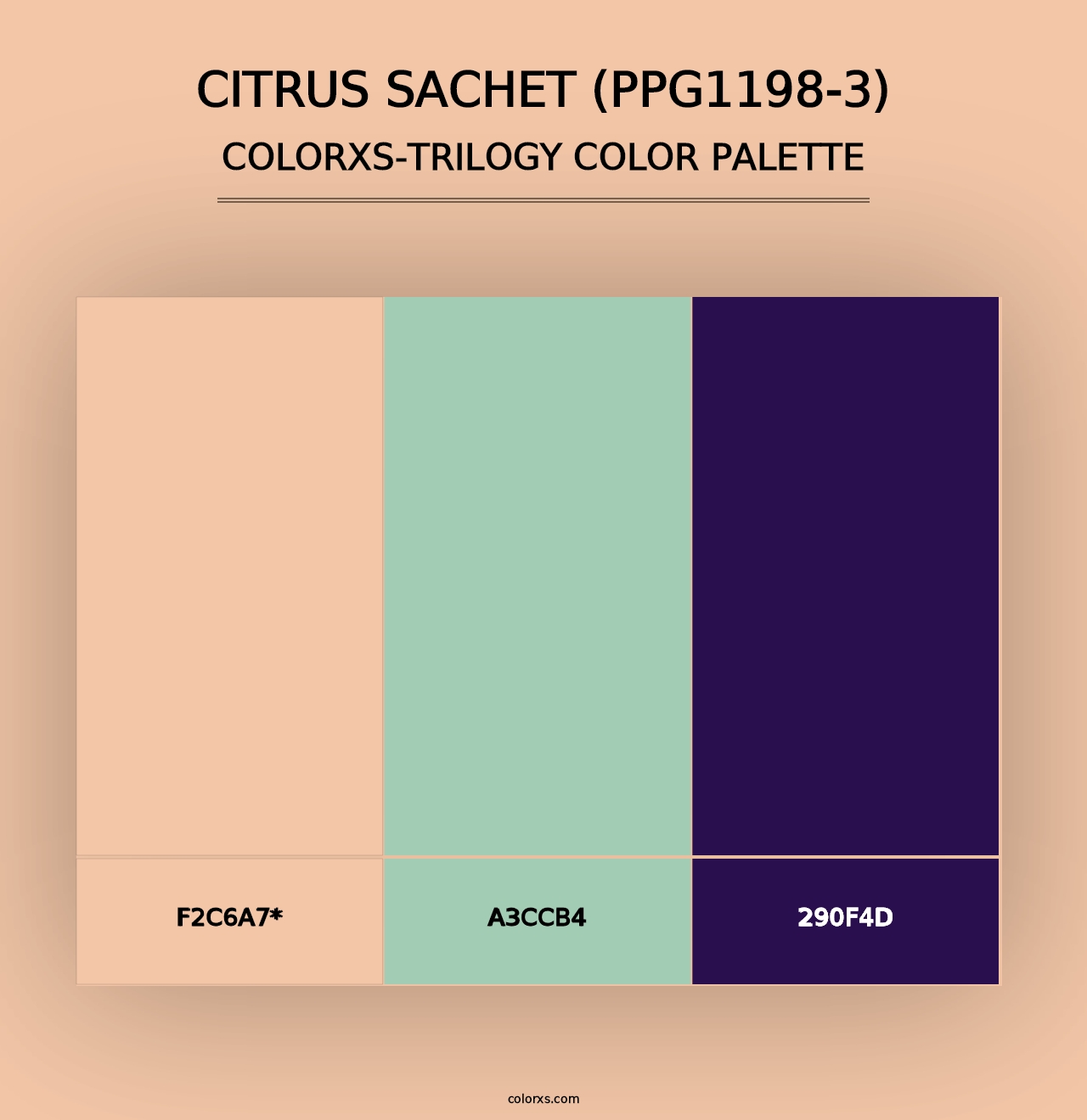 Citrus Sachet (PPG1198-3) - Colorxs Trilogy Palette