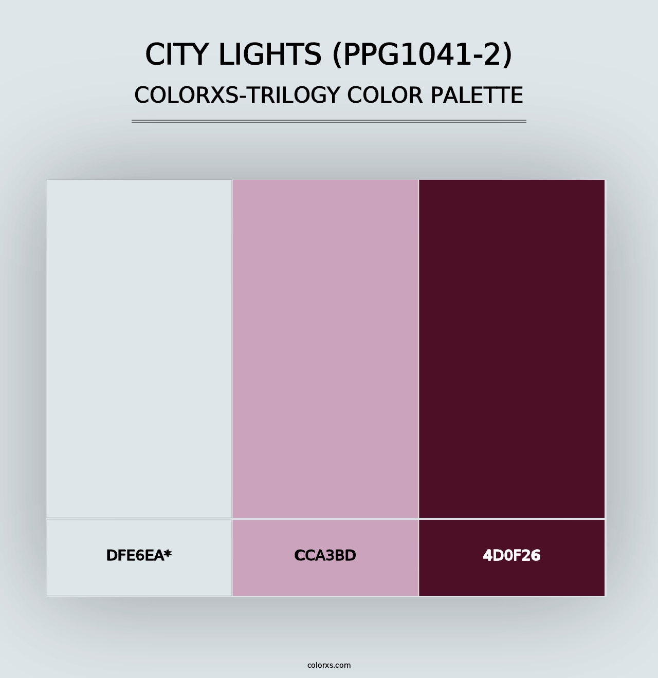 City Lights (PPG1041-2) - Colorxs Trilogy Palette